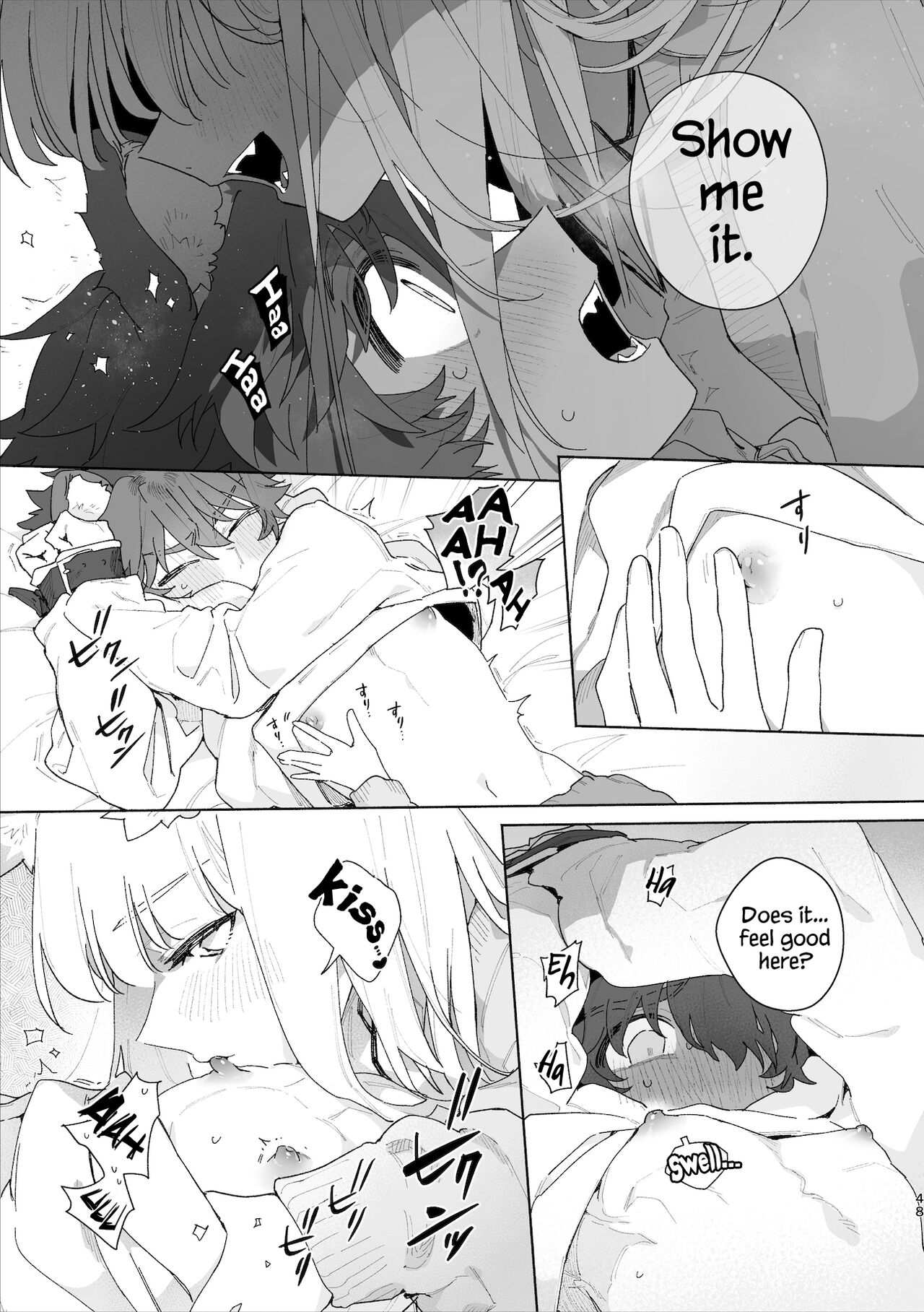 ♂ ga uke. Kitsune-chan × tanuki-kun page 49