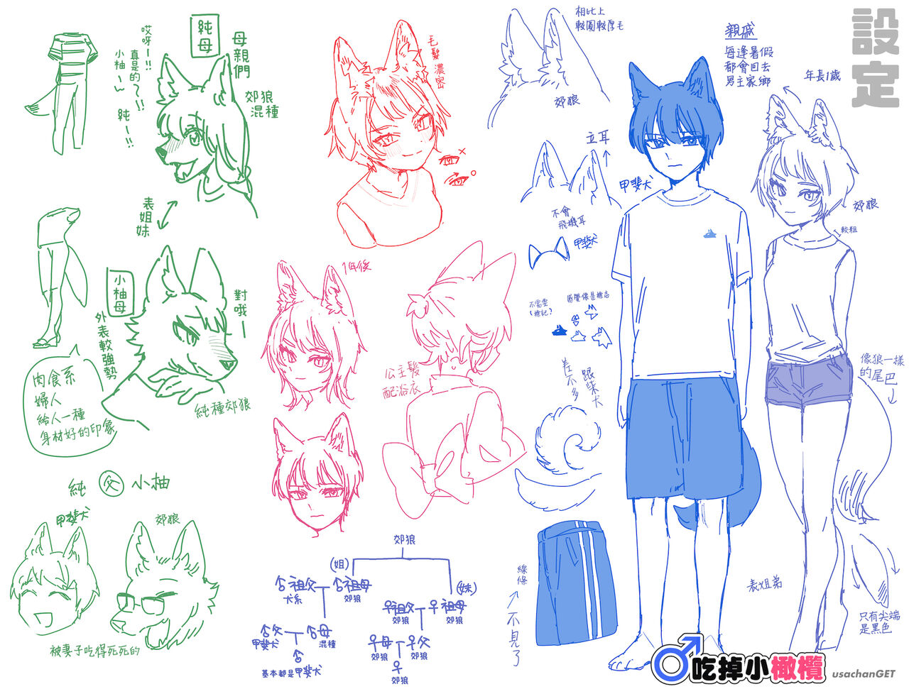 ♂ ga uke. Koyōte-chan × kai inu-kun｜♂吃掉甲斐犬。小郊狼X甲斐犬同学 page 90