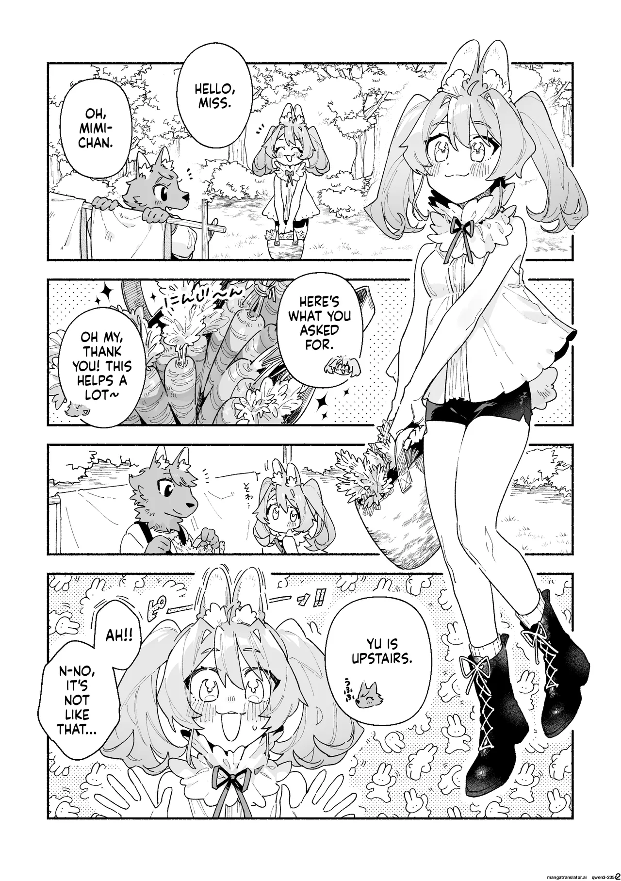 ♂ ga Uke. Usagi-chan x Ookami-kun page 2