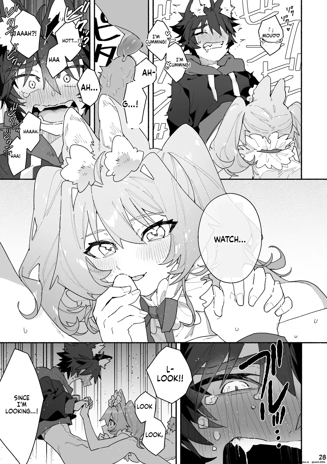 ♂ ga Uke. Usagi-chan x Ookami-kun page 28
