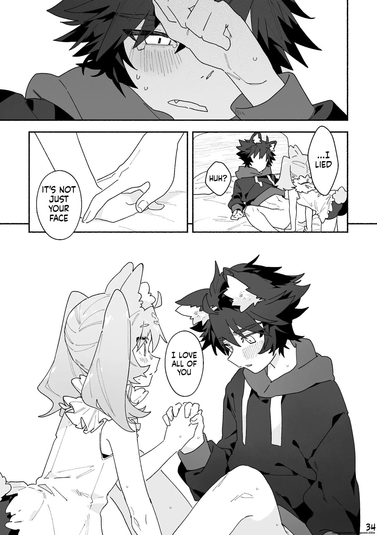 ♂ ga Uke. Usagi-chan x Ookami-kun page 34