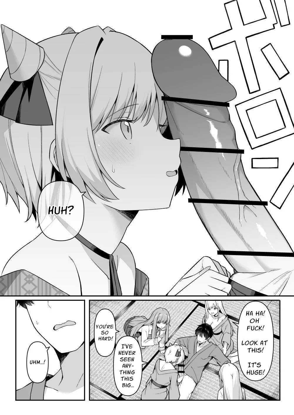 Gals on a Hot-spring Inn Trip are Shown Who's Boss by their Big Dick Waiter page 10
