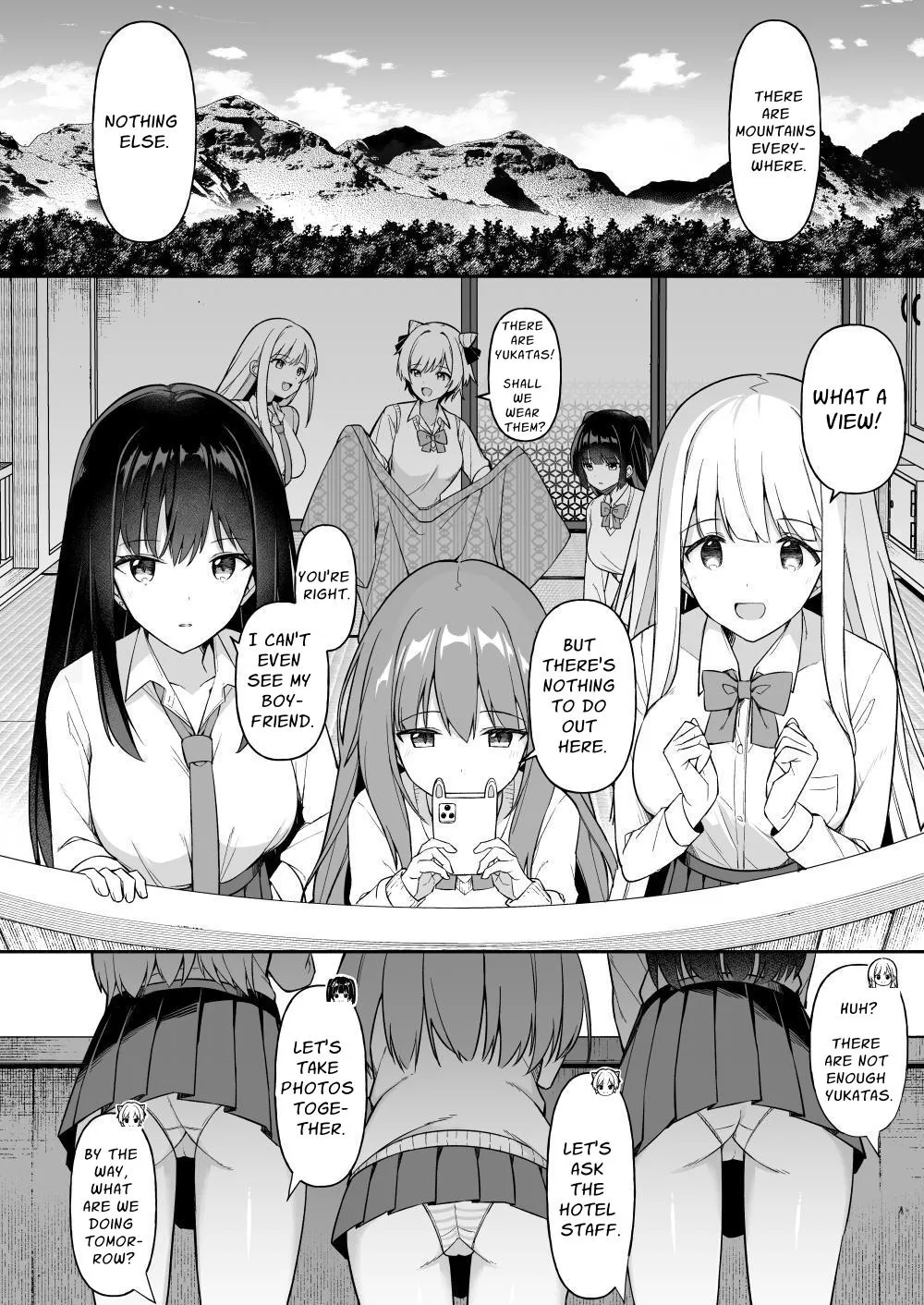 Gals on a Hot-spring Inn Trip are Shown Who's Boss by their Big Dick Waiter page 4