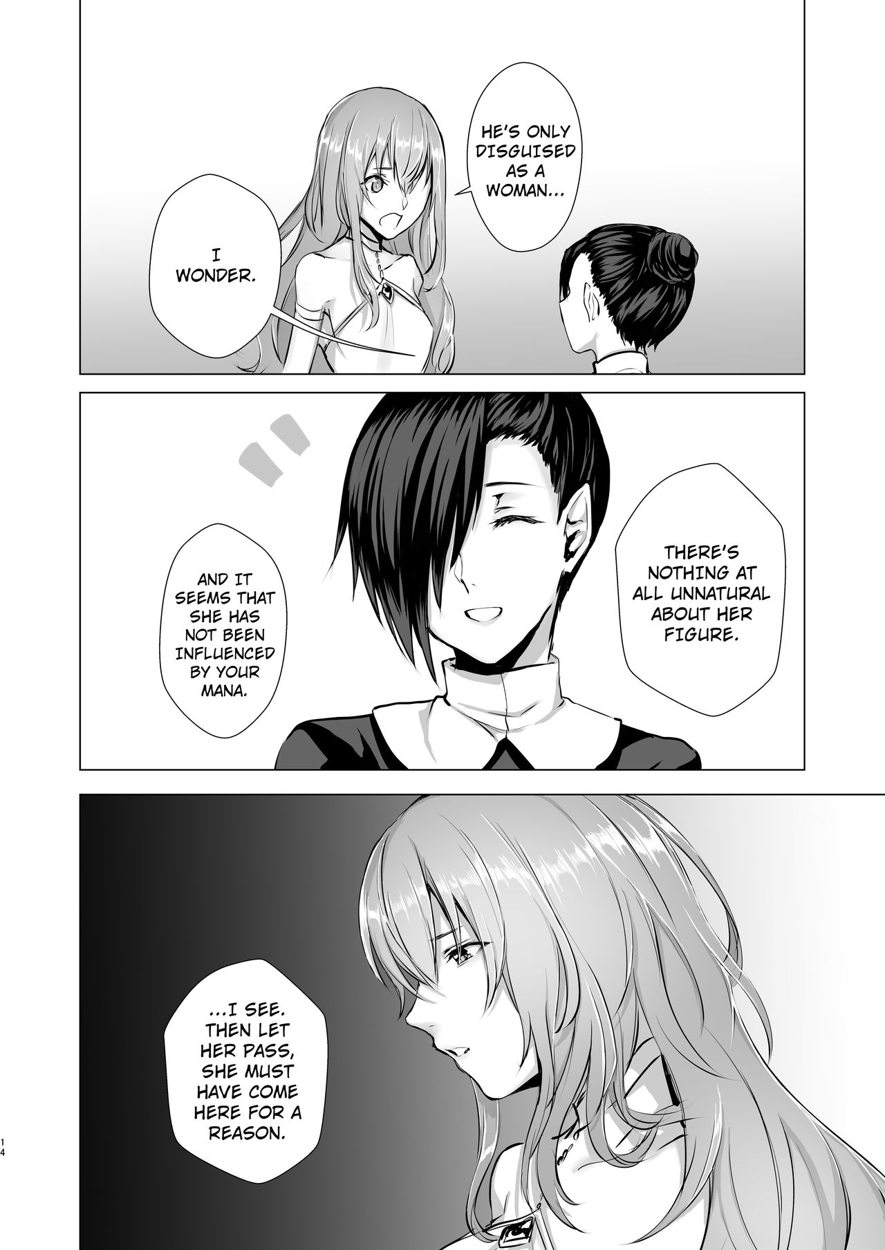 Gekkoutou no Yume - Nyotaika Douwa ~Danshi Kinsei no Tou~ page 14