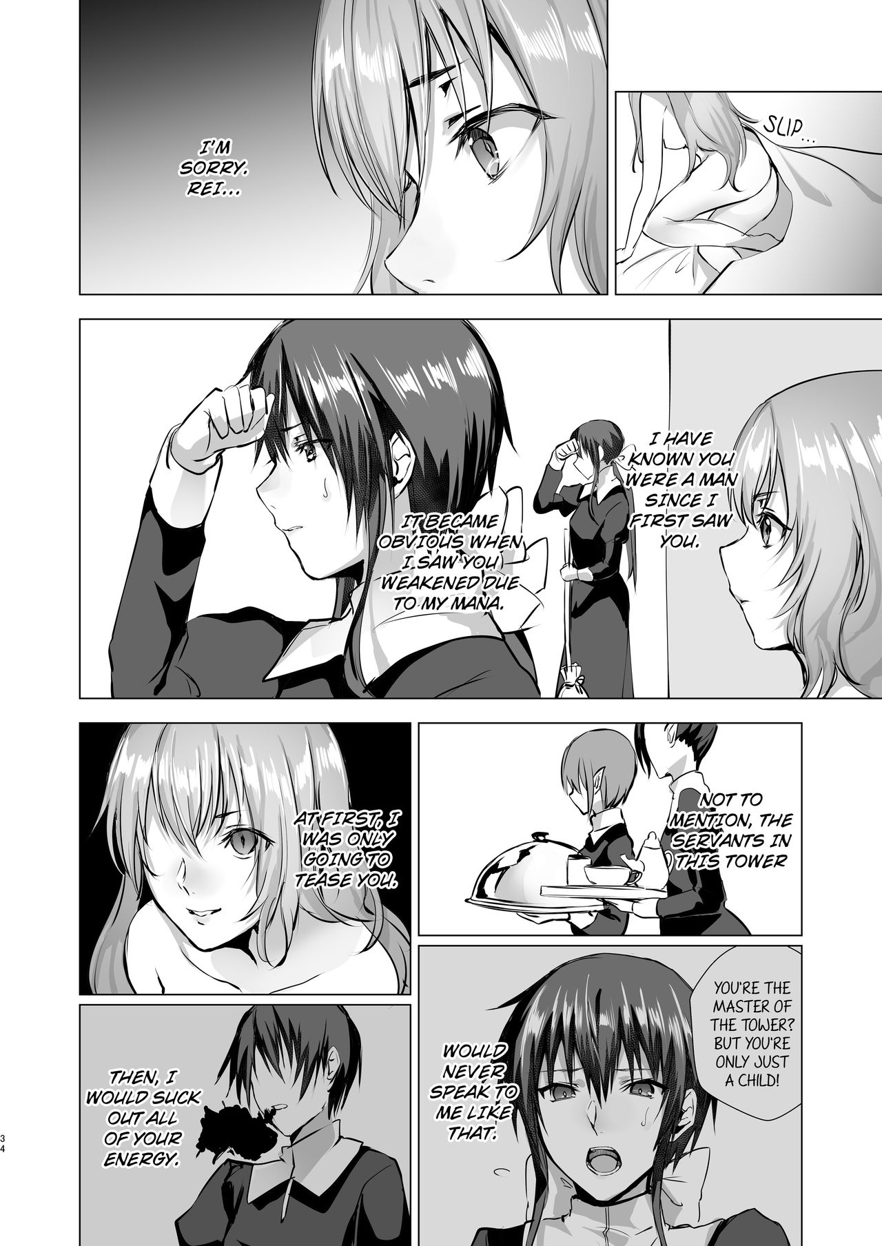 Gekkoutou no Yume - Nyotaika Douwa ~Danshi Kinsei no Tou~ page 34