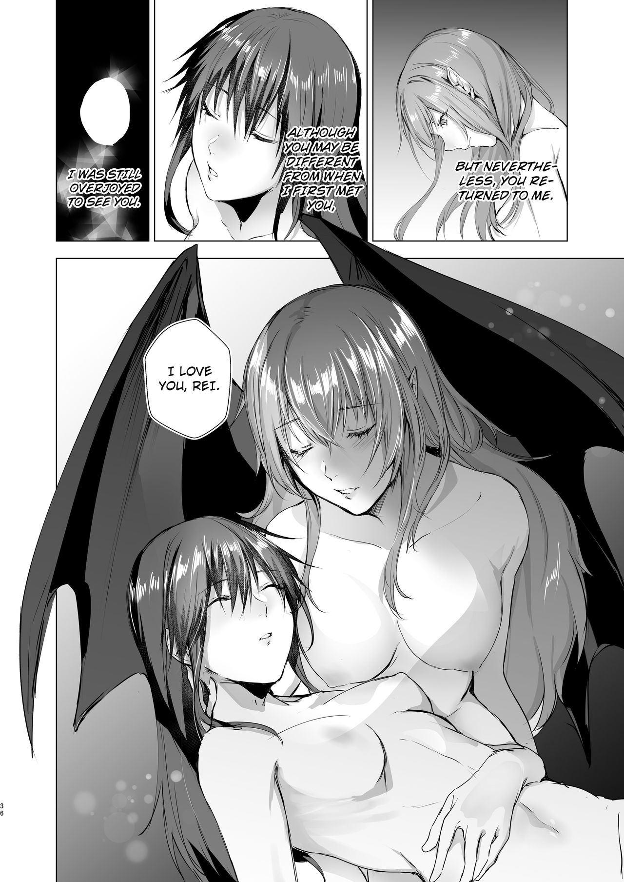 Gekkoutou no Yume - Nyotaika Douwa ~Danshi Kinsei no Tou~ page 36