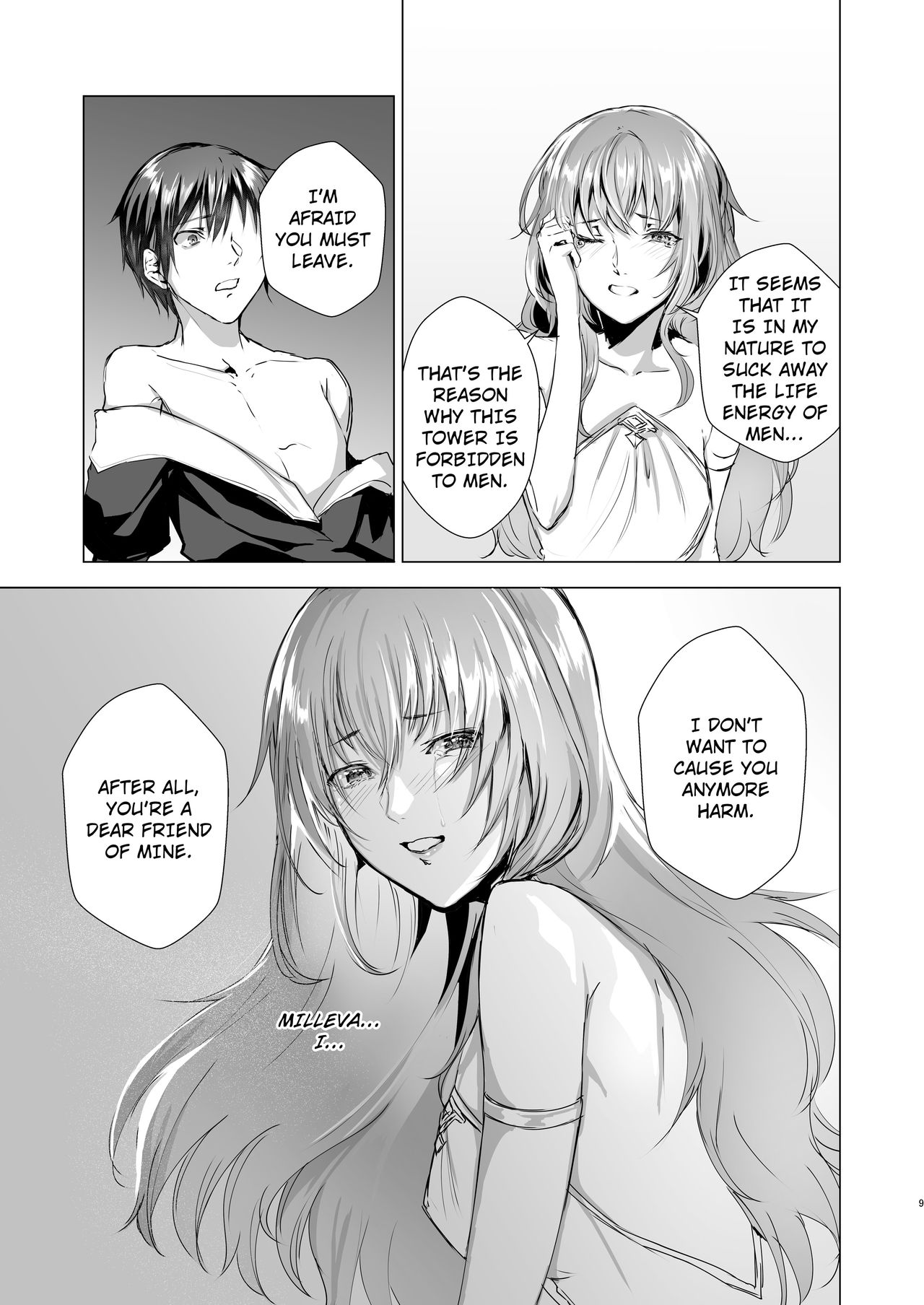 Gekkoutou no Yume - Nyotaika Douwa ~Danshi Kinsei no Tou~ page 9