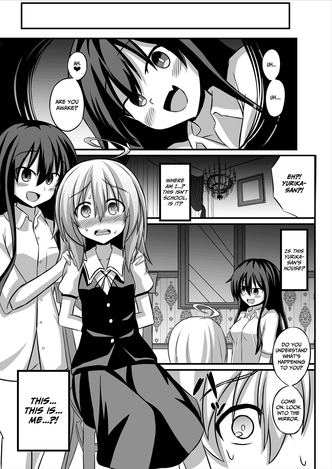 Genderbent Descent Into Sluthood ~Turning Into A Girl From Lovey-Dovey Lesbian Sex~ page 4
