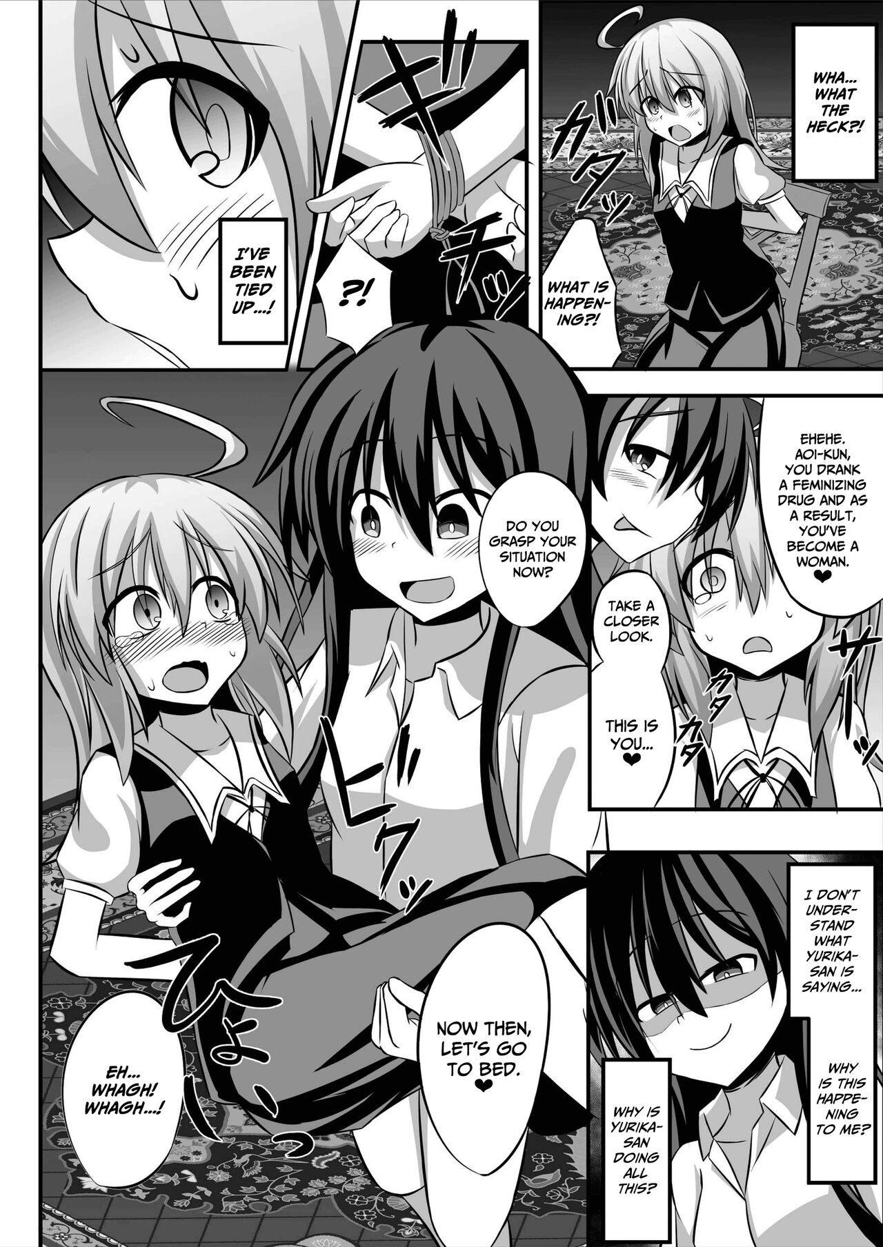 Genderbent Descent Into Sluthood ~Turning Into A Girl From Lovey-Dovey Lesbian Sex~ page 5