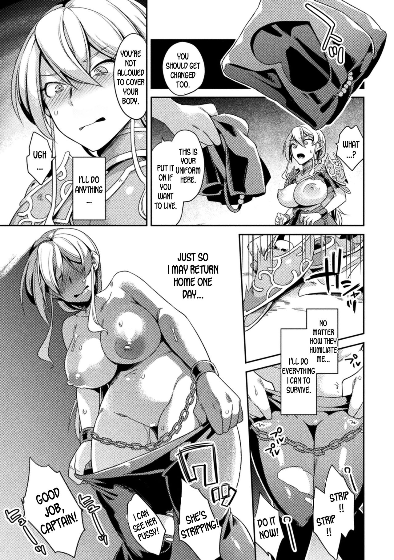 Genderbent Knight Raul, the Fallen Whore ~ He couldn't win against money and cocks page 9