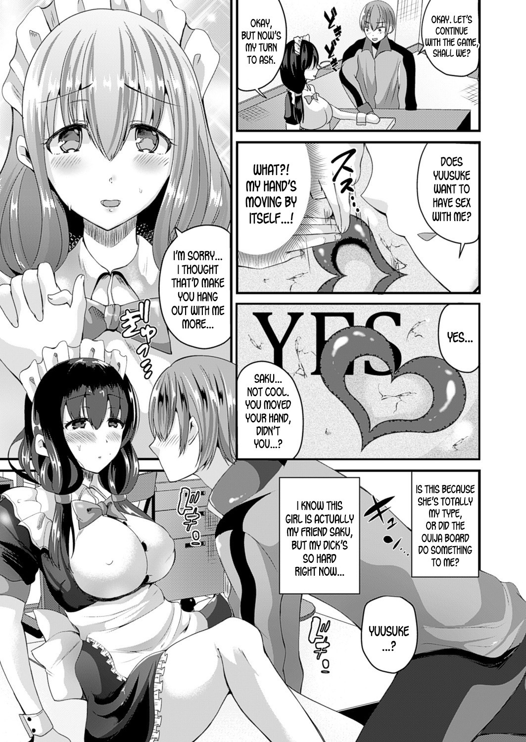 Get cursed by the ouija board and turn into a girl! page 7