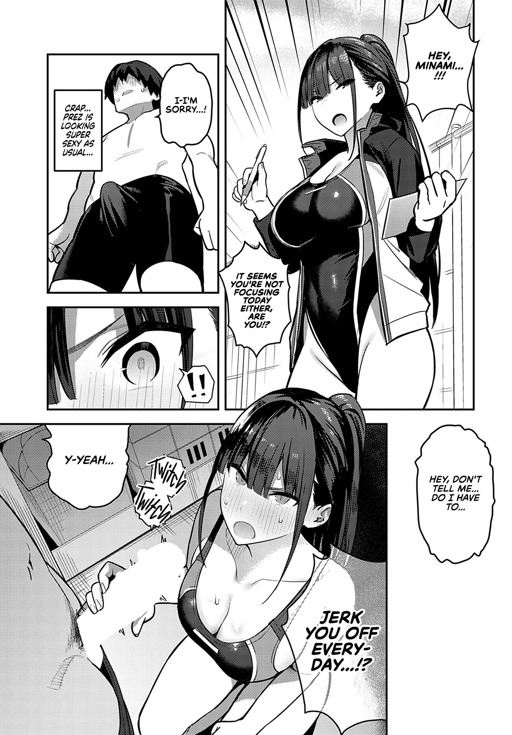 Getting Jerked off by the Swimming Club Senpai page 11