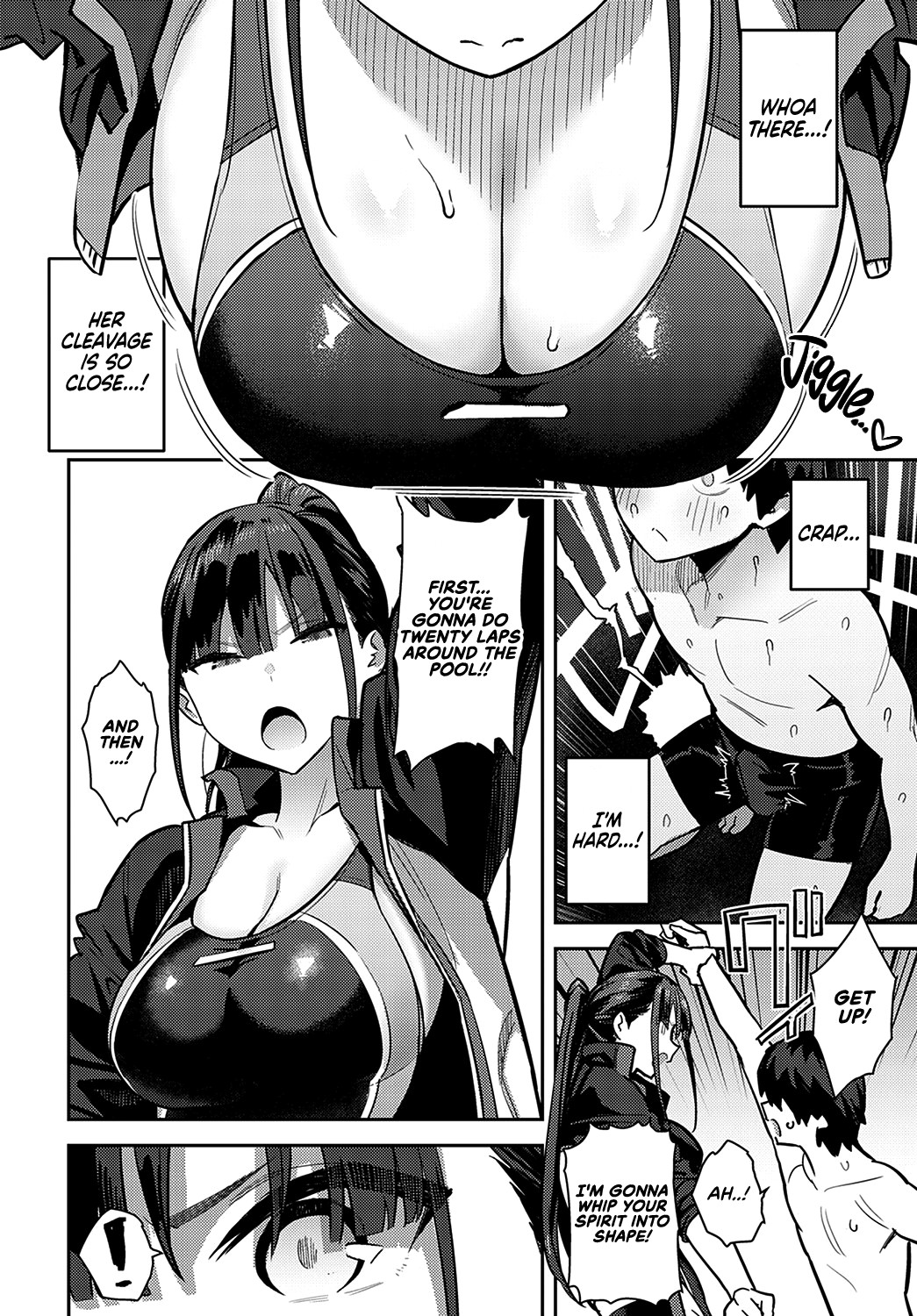 Getting Jerked off by the Swimming Club Senpai page 4