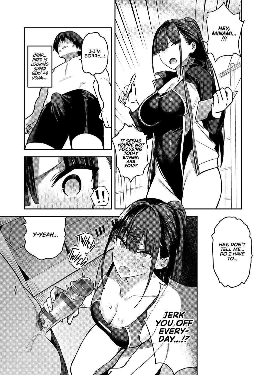 Getting Jerked off by the Swimming Club Senpai page 11