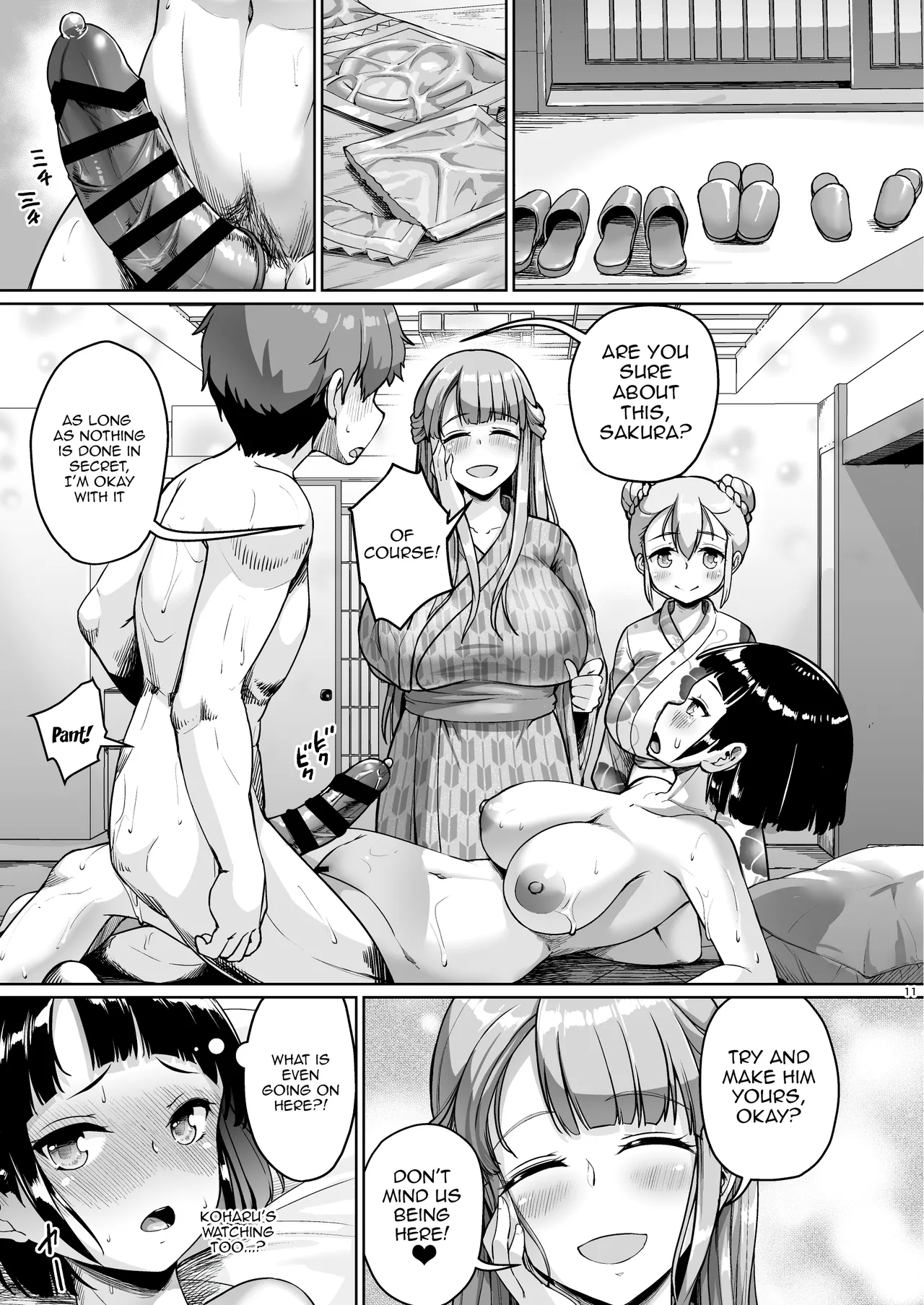 Getting To Fuck Both Big Breasted Mother and Daughter - Harem Edition page 11
