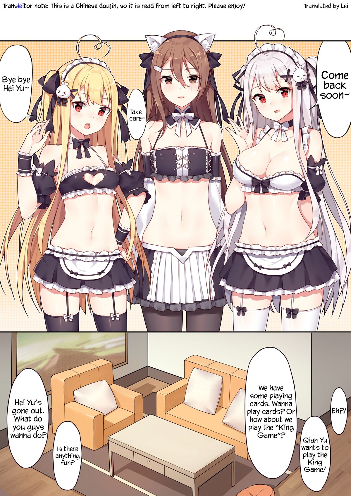 Girls and the King's Tea Party page 1