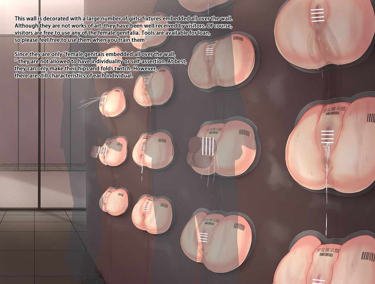Girls Exhibition Hall: Attendants, Bathrooms, Punishment Cell, and Wall of Female Genitalia page 132