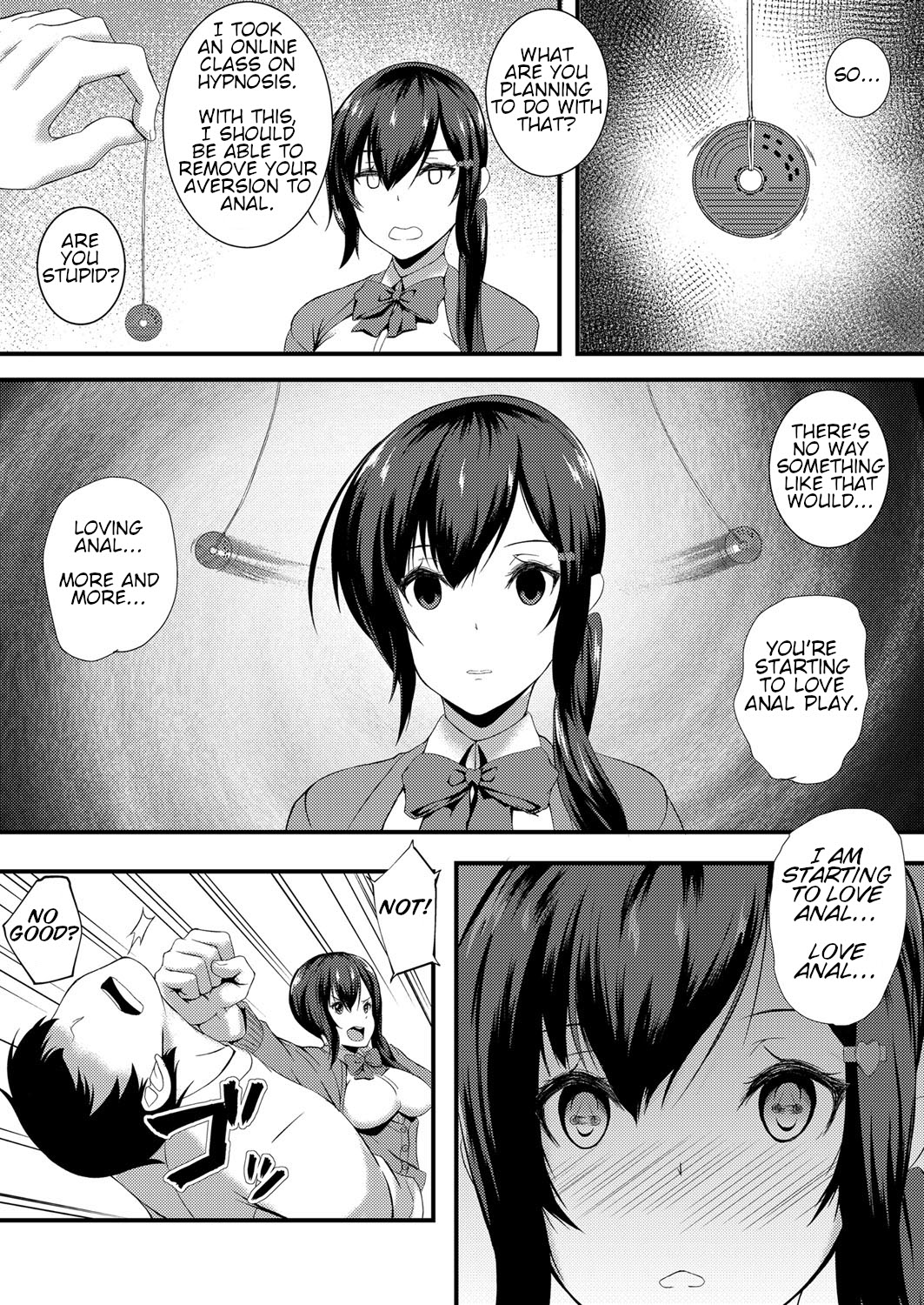 Give it a Try!  Schoolgirl Anal with Hypnotism page 6