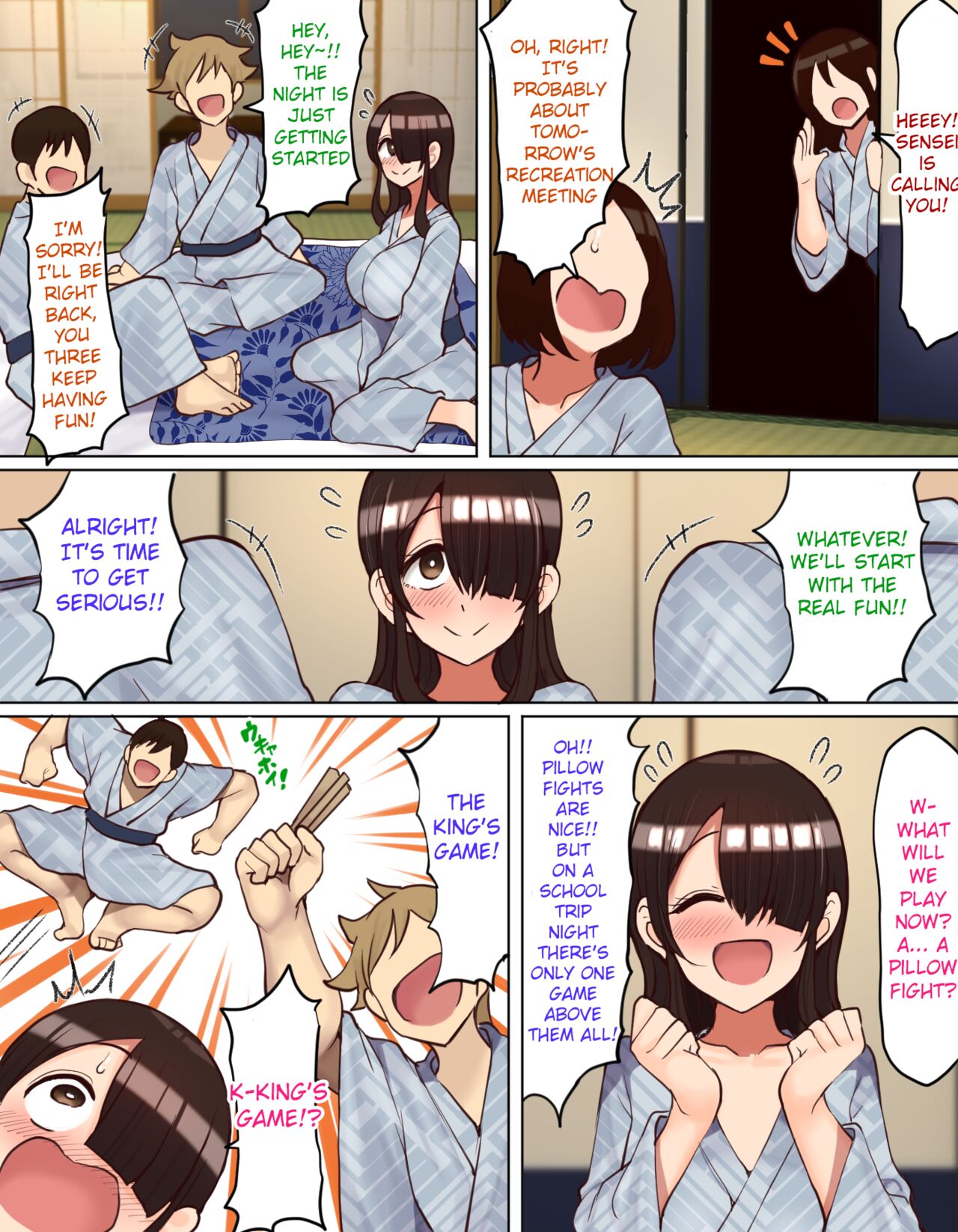 Gloomy-chan Ended Up in a Lively Group on the School Trip page 5