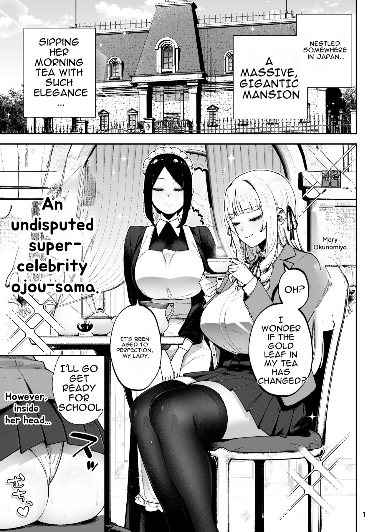 Go For It, You Horny Idiot Rich Girl! ~It's Only Natural That a Socialite Like Me Would Have Her Way With a Well-Endowed Commoner!~ page 2