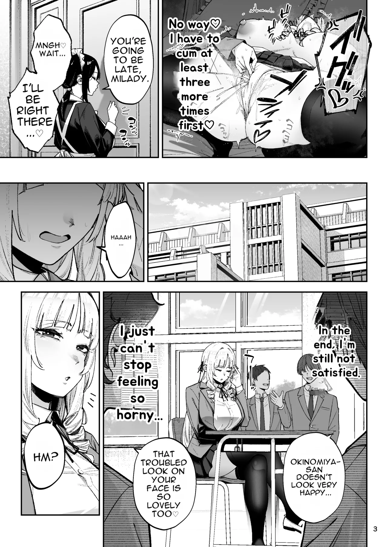 Go For It, You Horny Idiot Rich Girl! ~It's Only Natural That a Socialite Like Me Would Have Her Way With a Well-Endowed Commoner!~ page 4