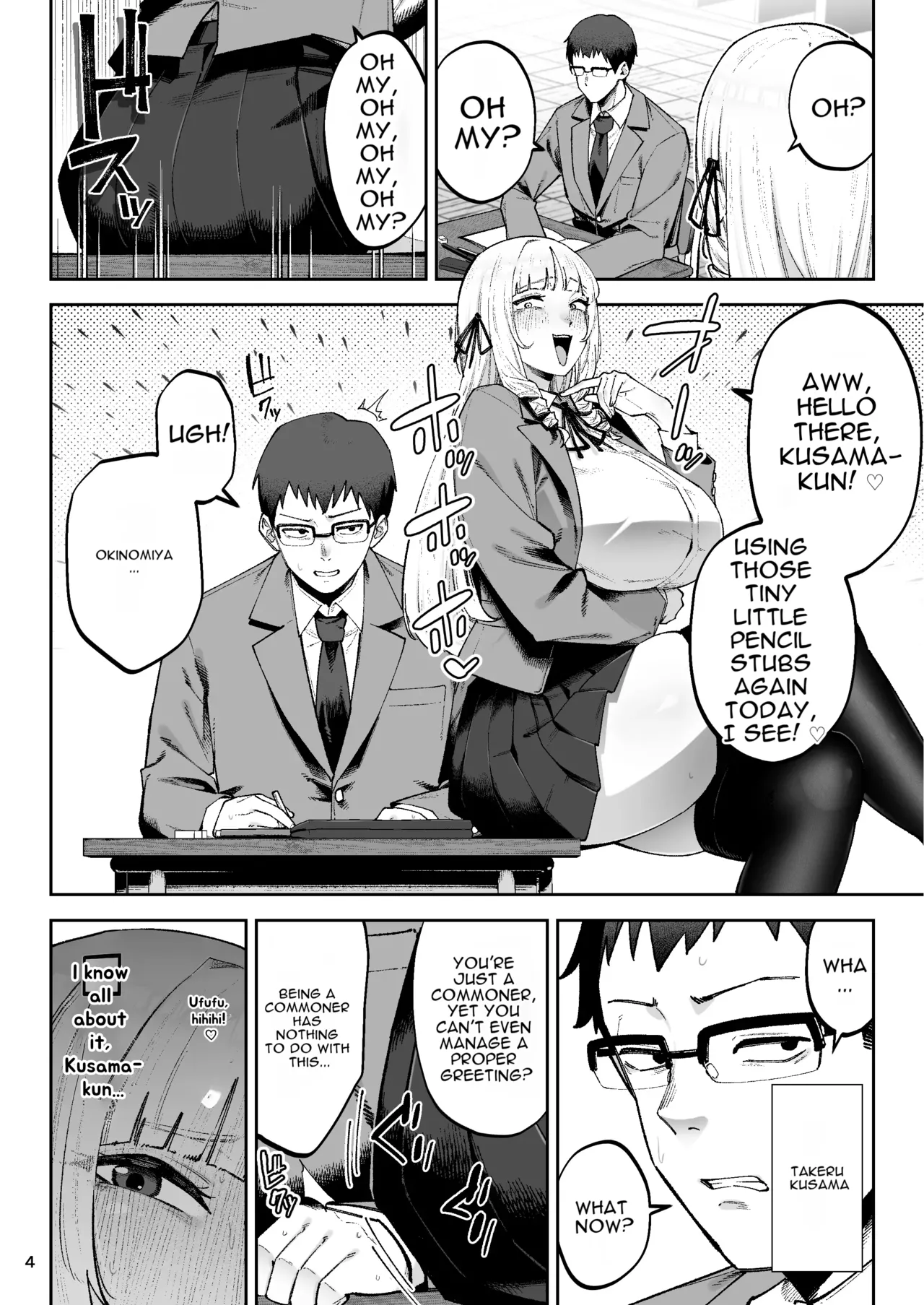 Go For It, You Horny Idiot Rich Girl! ~It's Only Natural That a Socialite Like Me Would Have Her Way With a Well-Endowed Commoner!~ page 5