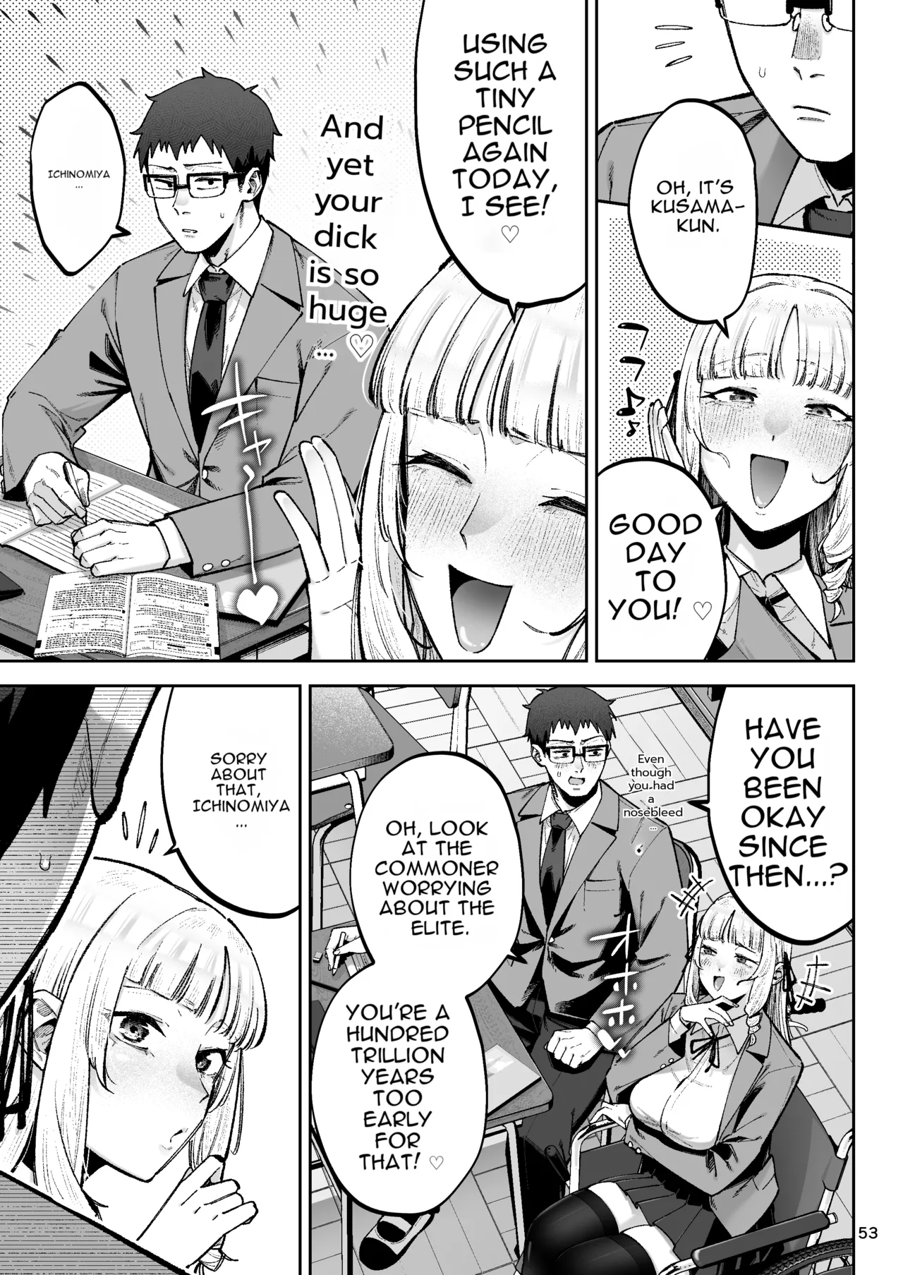 Go For It, You Horny Idiot Rich Girl! ~It's Only Natural That a Socialite Like Me Would Have Her Way With a Well-Endowed Commoner!~ page 54