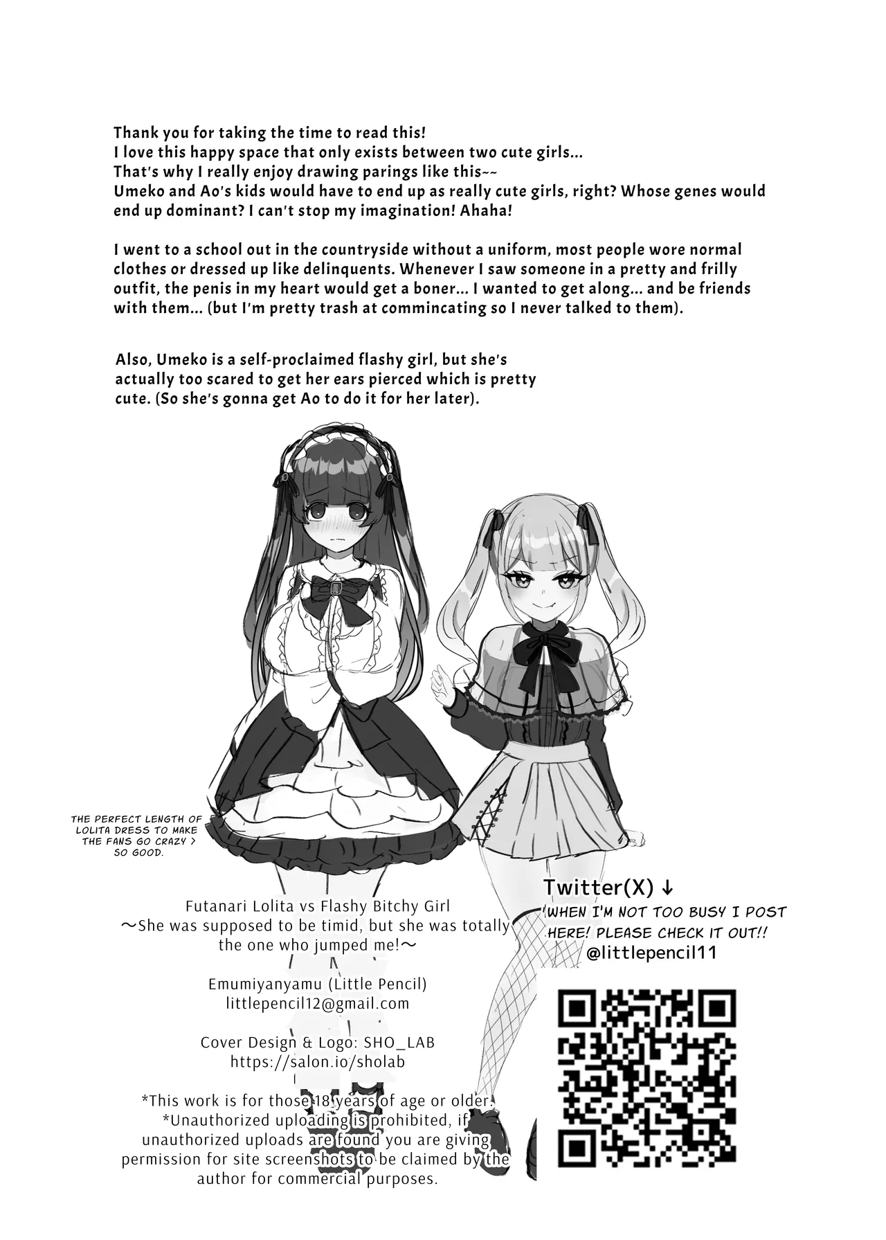 Gothic Fashion Futanari vs Jirai-kei Style Provocateur ~Tables Turn on the Blackmailer~ page 63