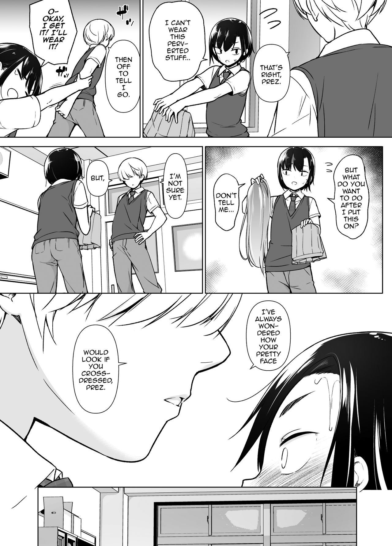 Gouman Seitokaichou ga Josou o Shitara page 12