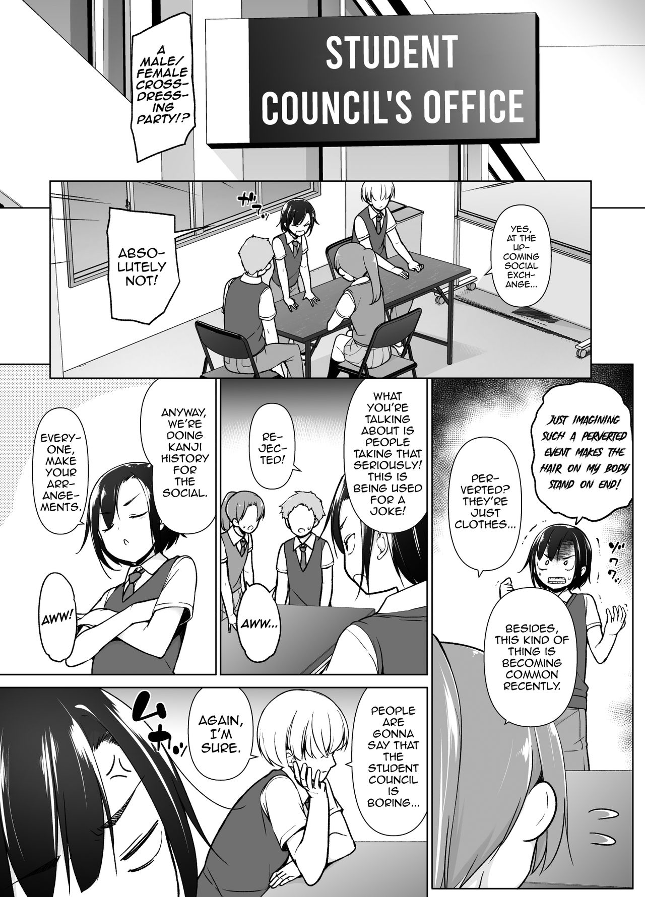 Gouman Seitokaichou ga Josou o Shitara page 4