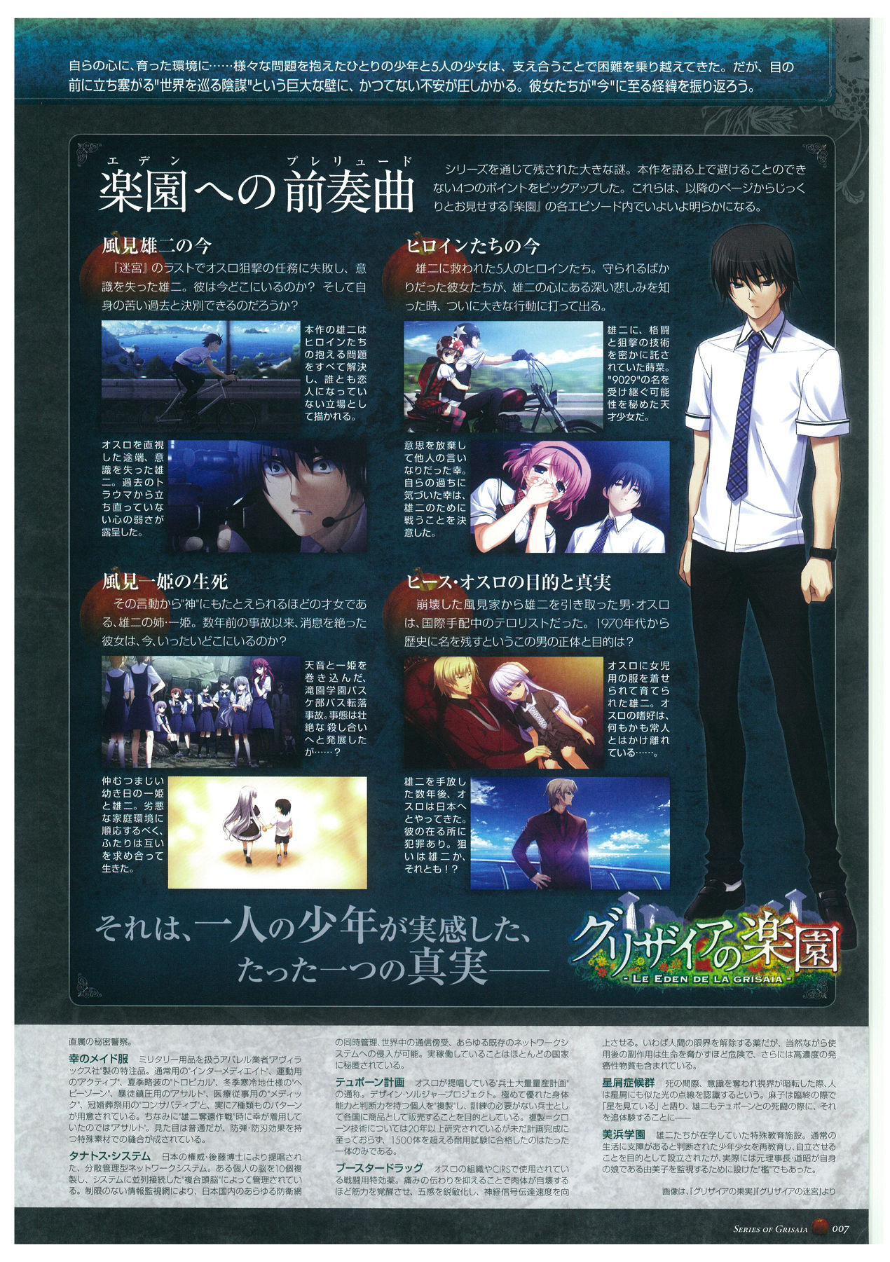 Grisaia no Rakuen Visual Fanbook page 11