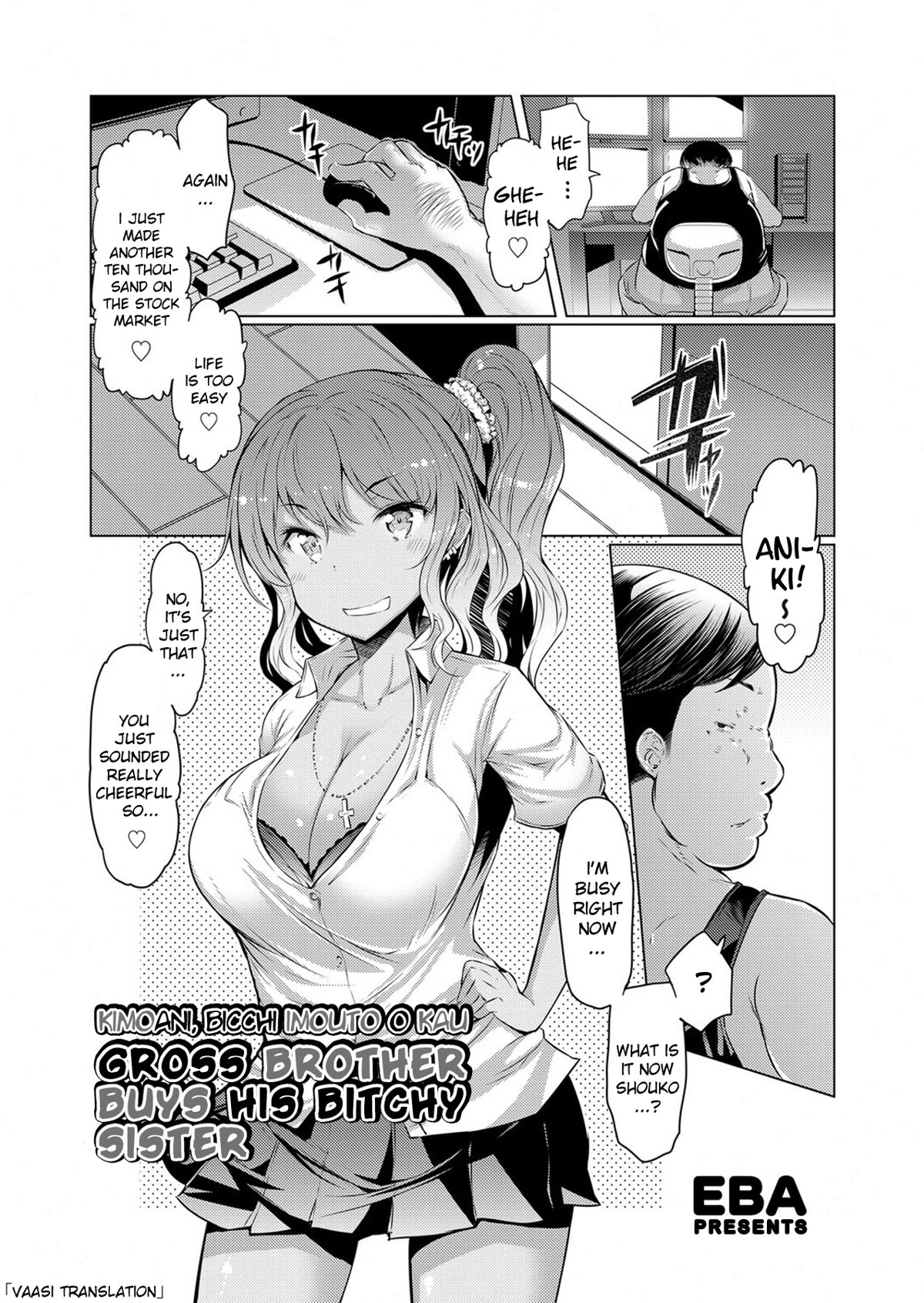 Gross Brother Buys His Bitchy Sister page 1