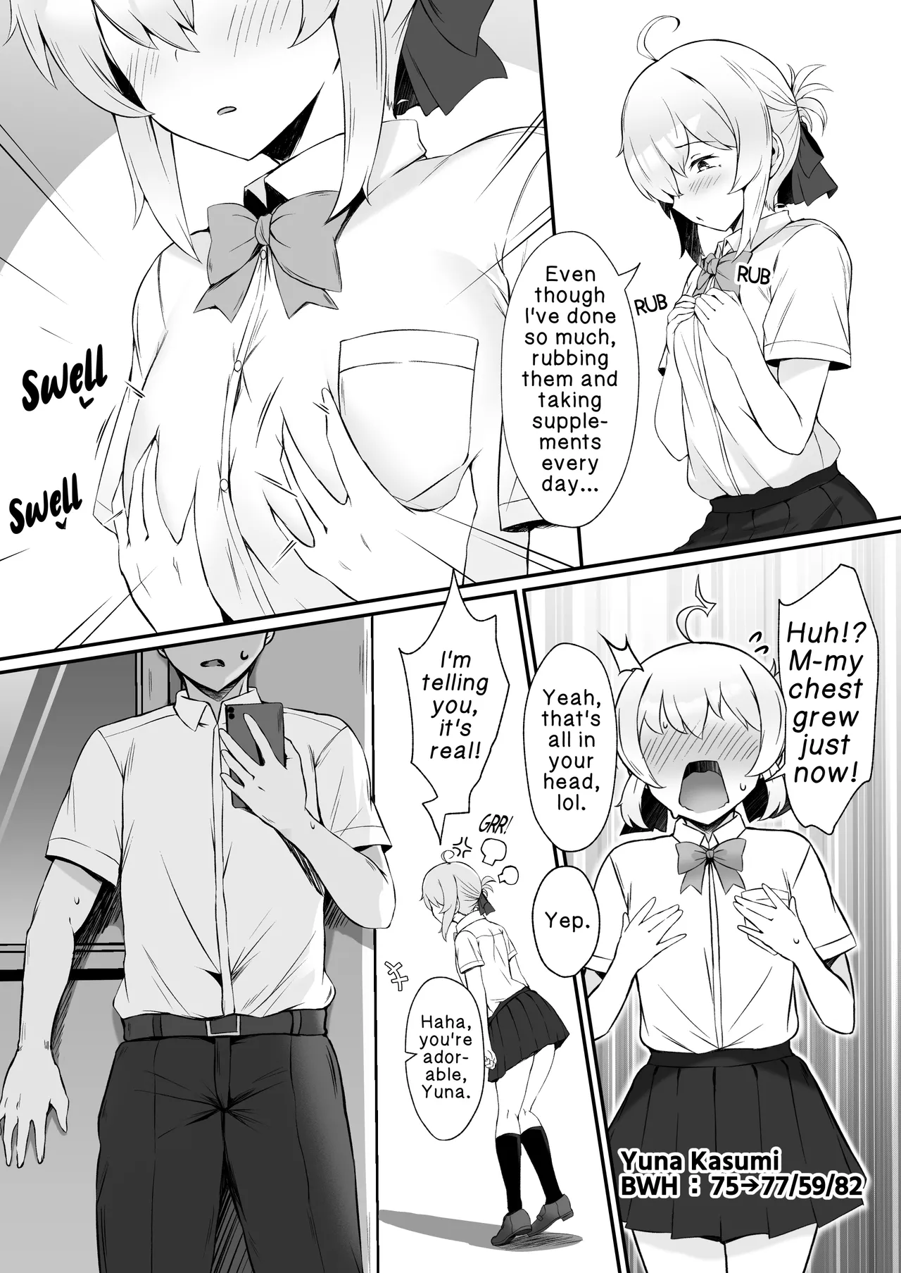Growth-Boosting App: The Story of Rapidly Transforming That Girl I Like into a Super-Lewd Babe♡ page 9
