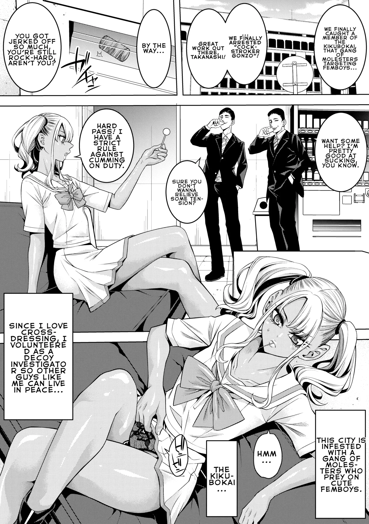 Gyaru Femboy Investigator and Penis Nigiri Sushi page 4