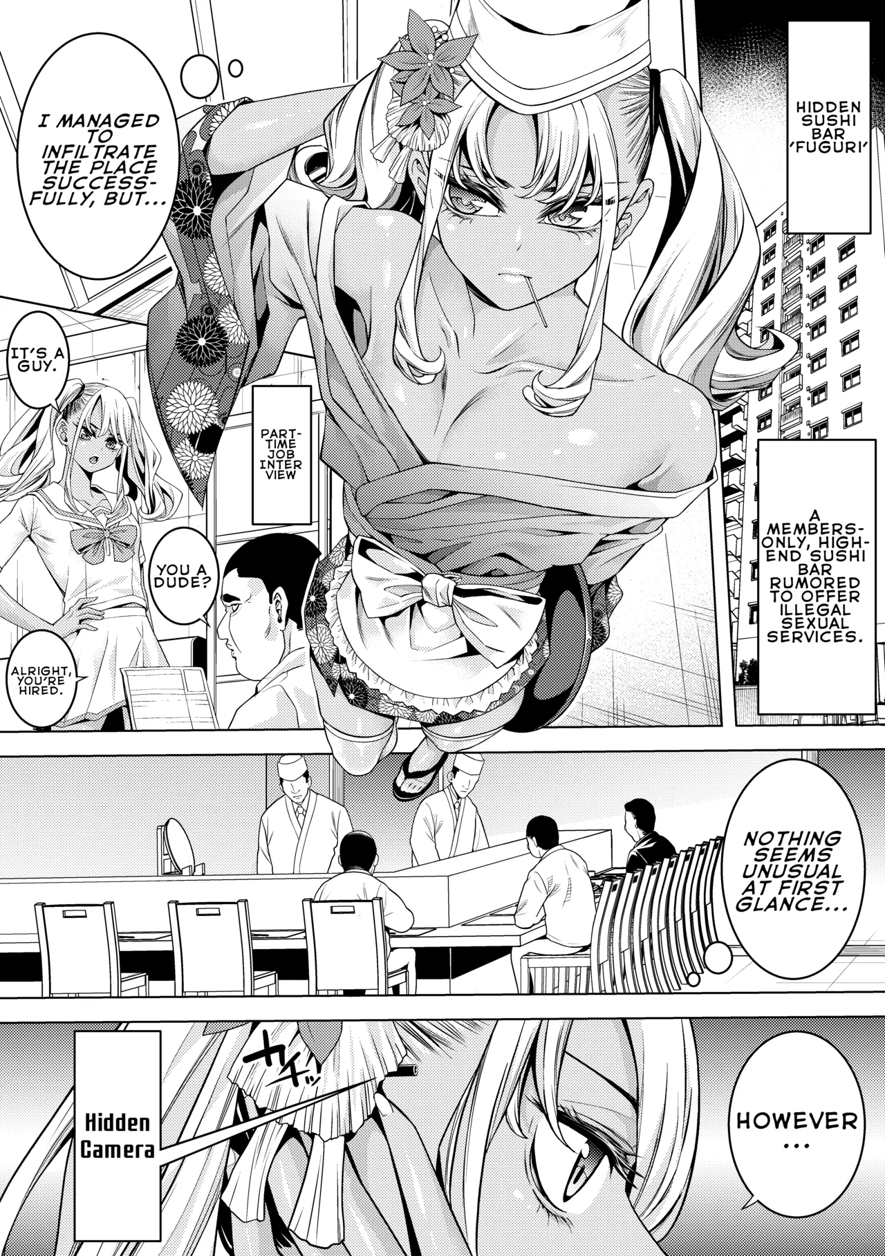 Gyaru Femboy Investigator and Penis Nigiri Sushi page 6