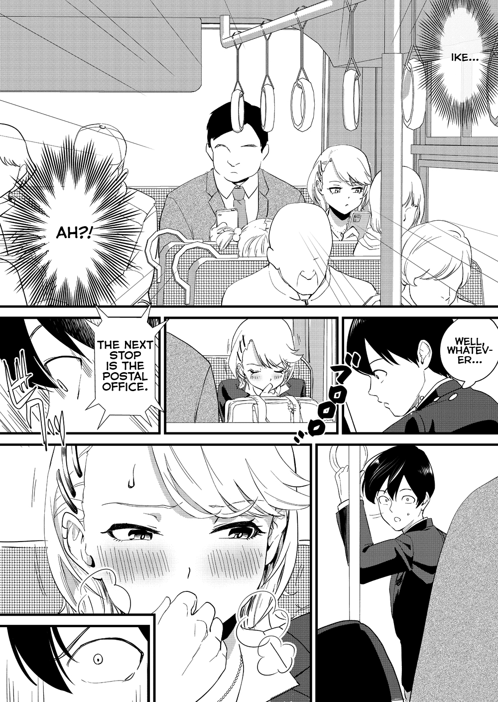 Gyaru Girl Climaxes on Bus page 12