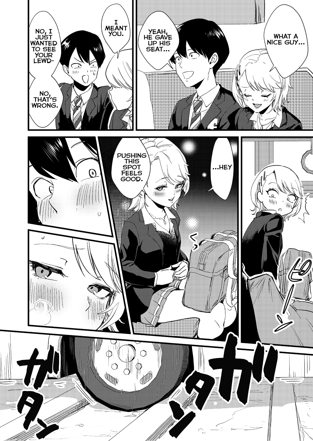 Gyaru Girl Climaxes on Bus page 14