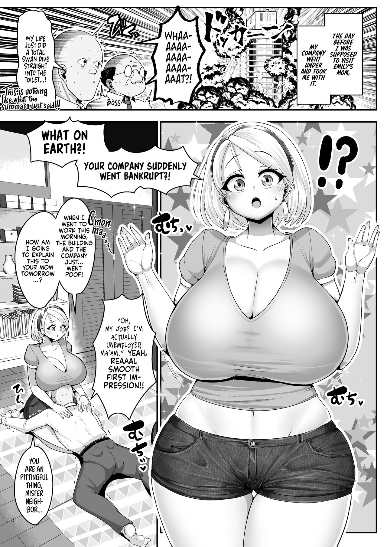H Daisuki Kinpatsu Hakujin Bakunyuu Ryuugakusei ga Tonari no Heya ni Hikkoshite Kita!! 2 ~Mama mo Ore no SeFri ni Natta!!~ page 4