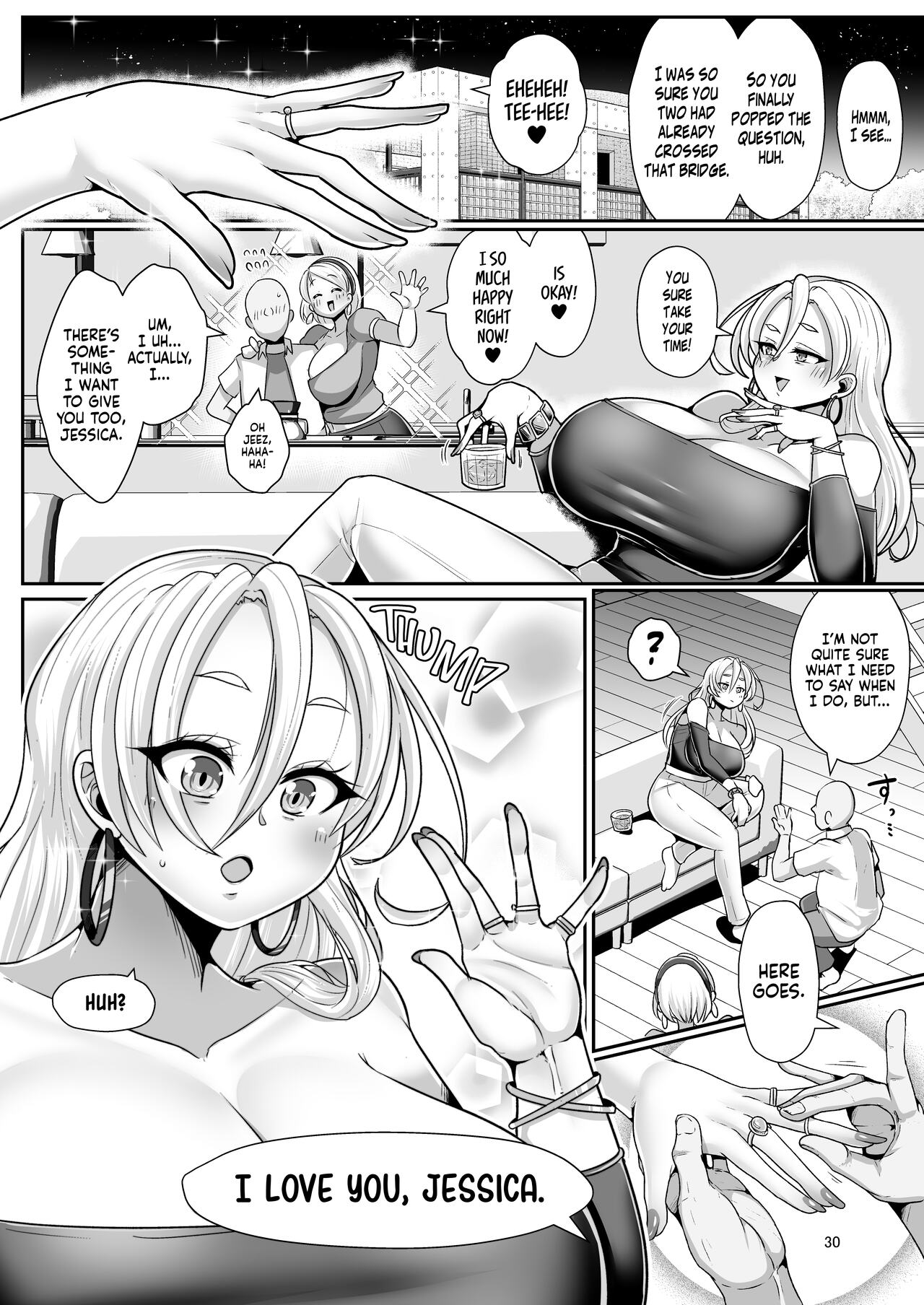 H Daisuki Kinpatsu Hakujin Bakunyuu Ryuugakusei ga Tonari no Heya ni Hikkoshite Kita!! 3 ~ Bakunyuu oyako o ore no tsuma ni shita!!~ page 31