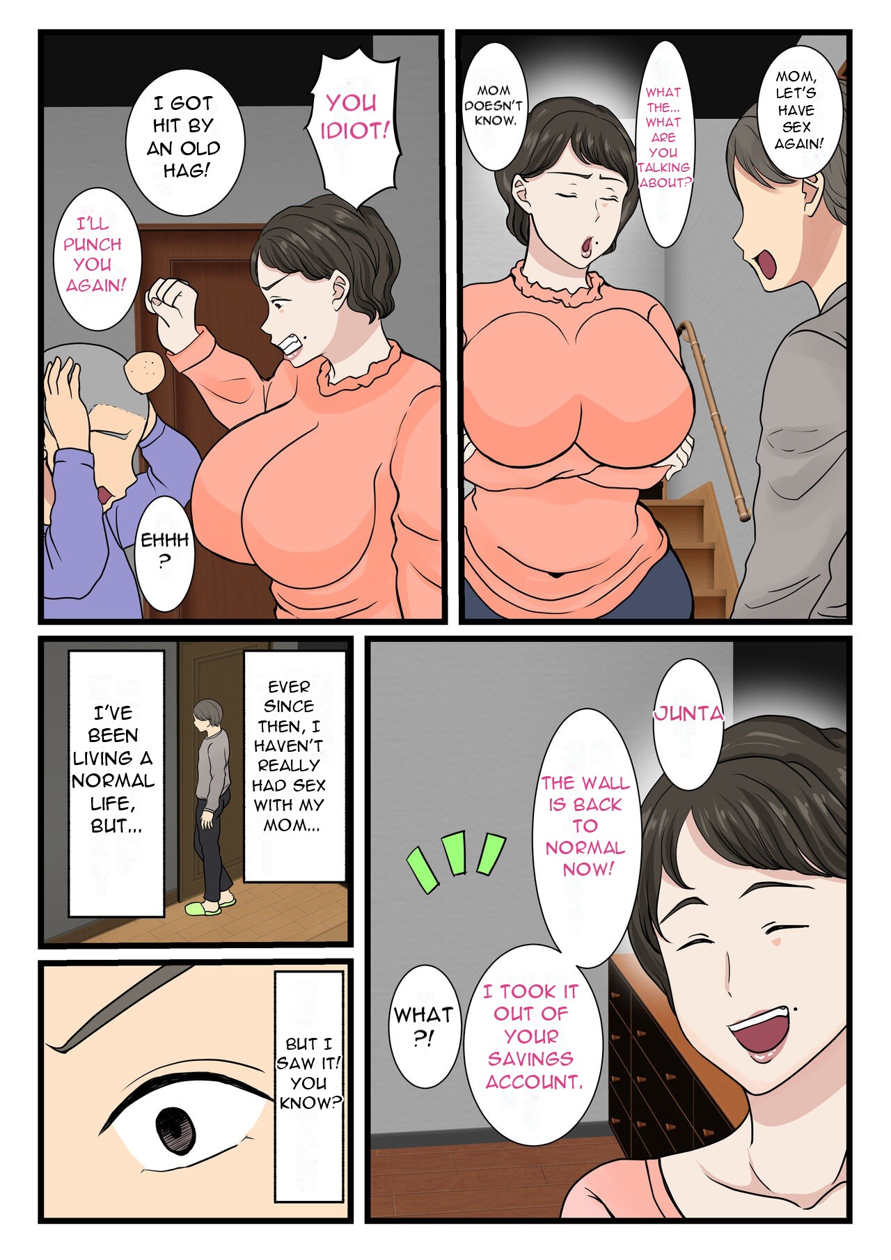 Haha ga kabe ni hamatte ugokenakattanode - My Mother Got Stuck in the Wall and Couldn't Move... page 37