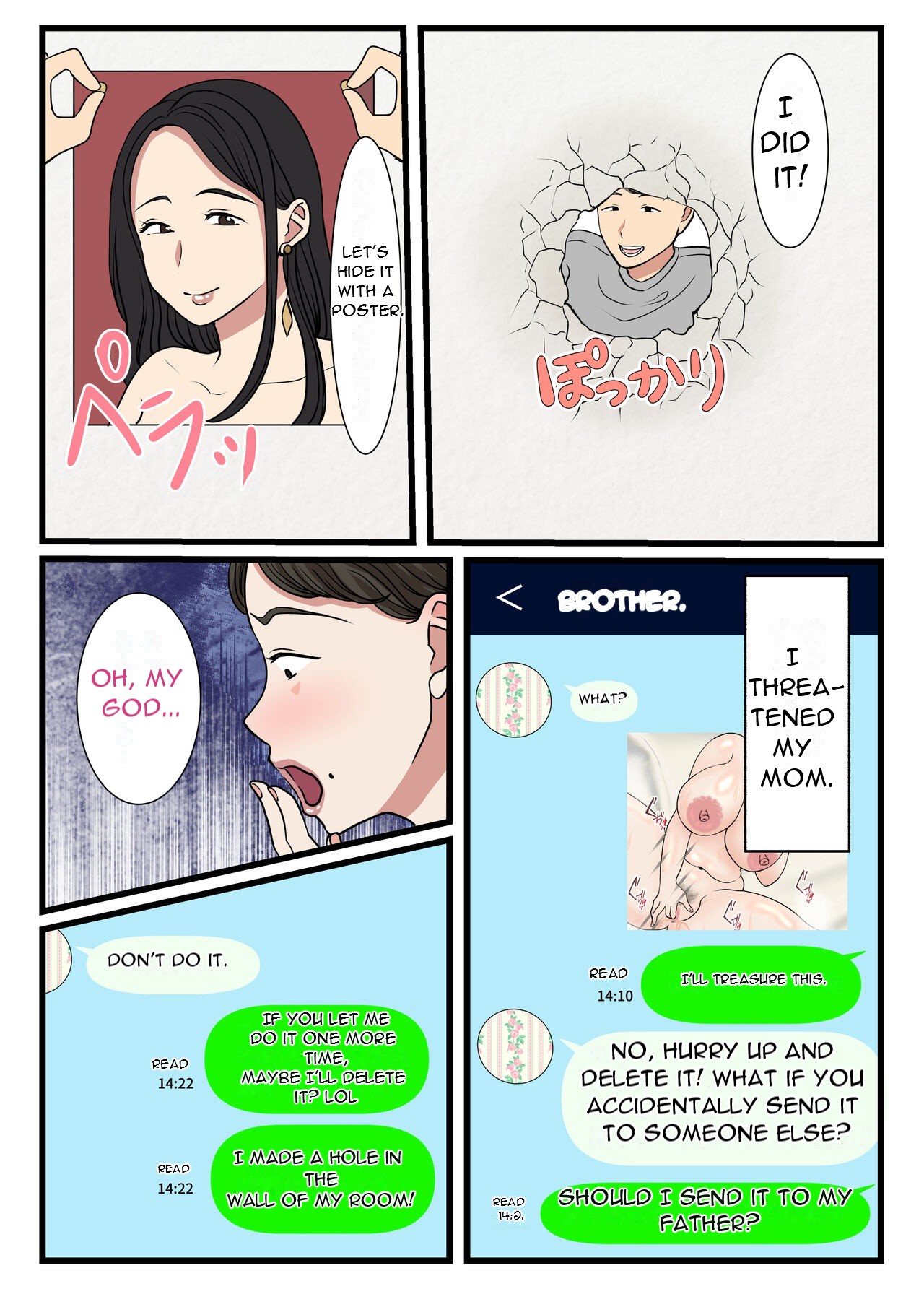 Haha ga kabe ni hamatte ugokenakattanode - My Mother Got Stuck in the Wall and Couldn't Move... page 41