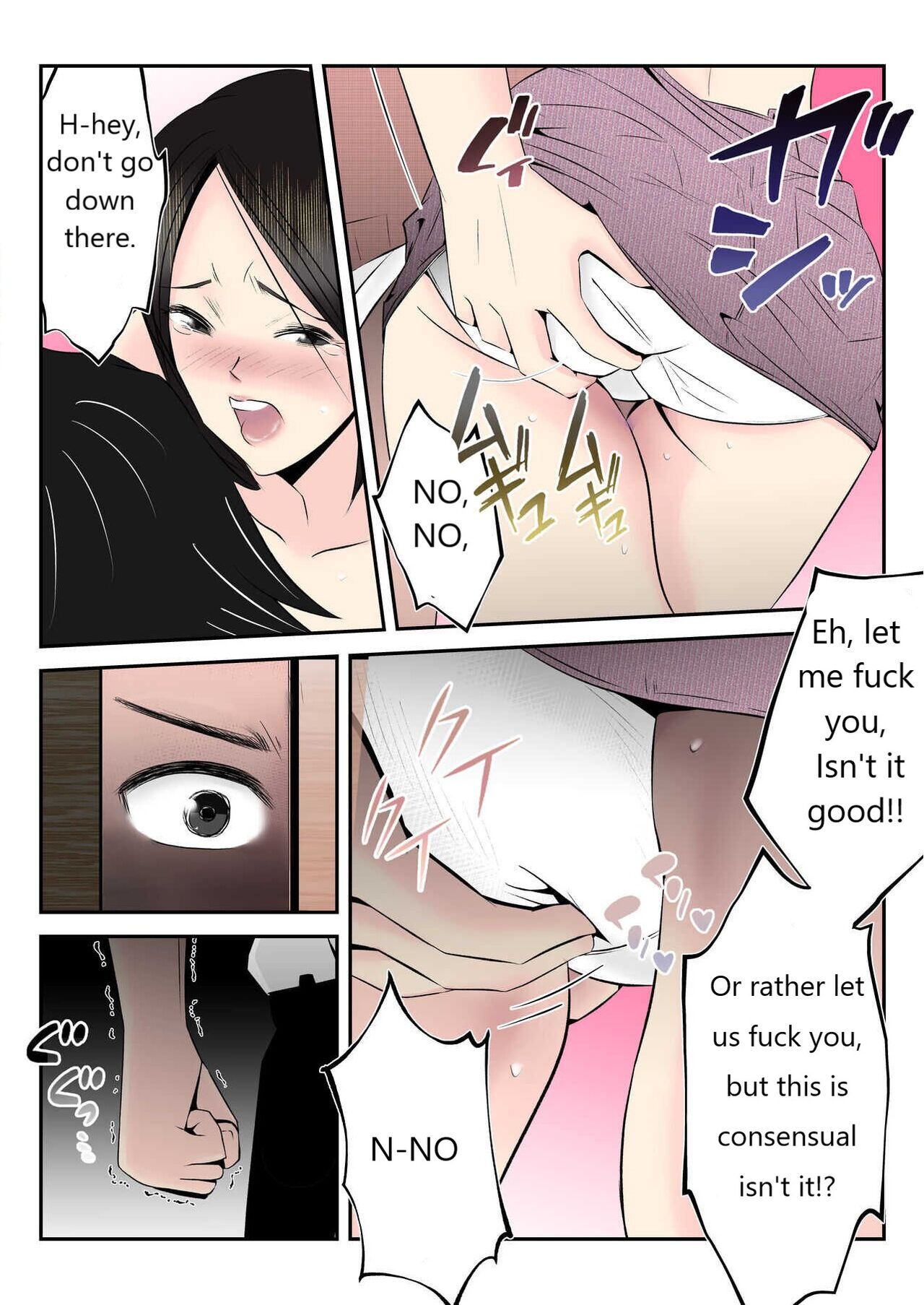 Haha wa Koshite Musuko ga Nozoki Miru Mae de Aku Tachi no Sukebe Yakko ni Ochita page 43