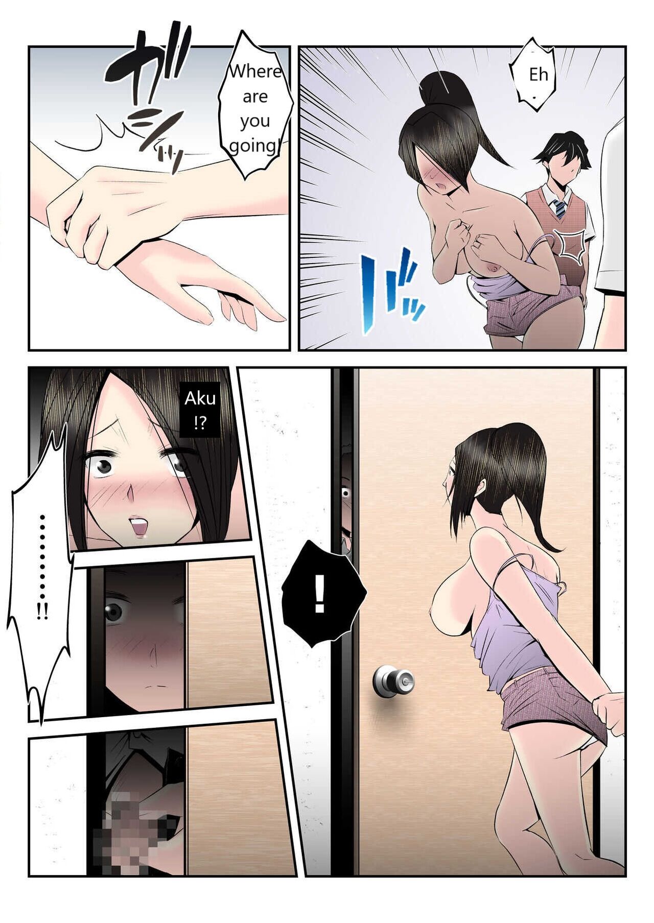 Haha wa Koshite Musuko ga Nozoki Miru Mae de Aku Tachi no Sukebe Yakko ni Ochita page 45