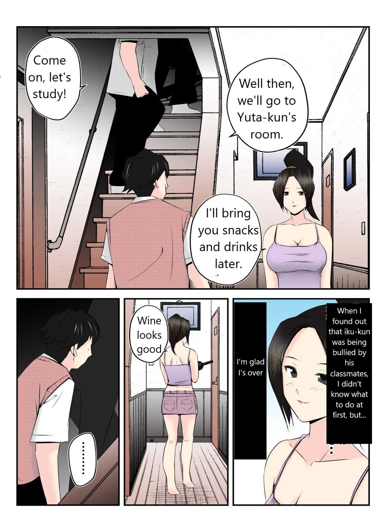Haha wa Koshite Musuko ga Nozoki Miru Mae de Aku Tachi no Sukebe Yakko ni Ochita page 7
