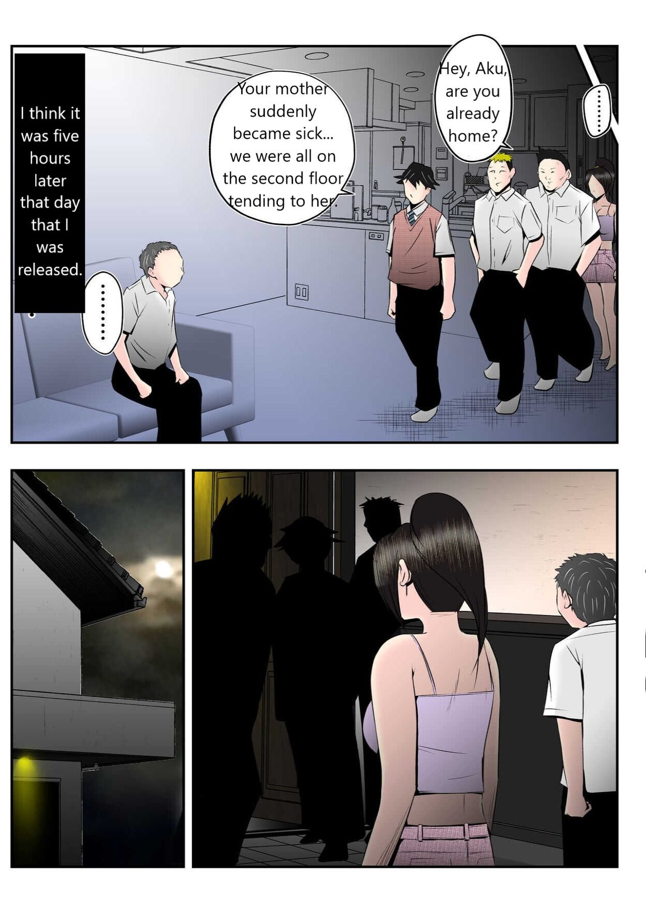 Haha wa Koshite Musuko ga Nozoki Miru Mae de Aku Tachi no Sukebe Yakko ni Ochita page 78