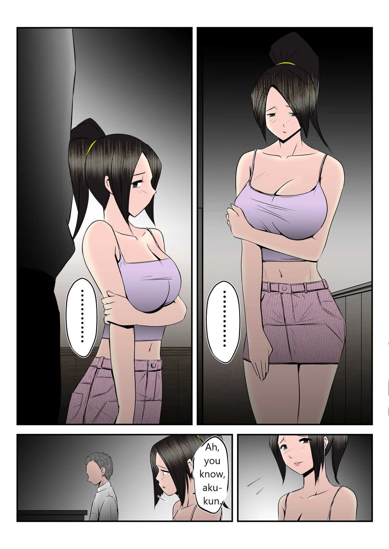 Haha wa Koshite Musuko ga Nozoki Miru Mae de Aku Tachi no Sukebe Yakko ni Ochita page 79