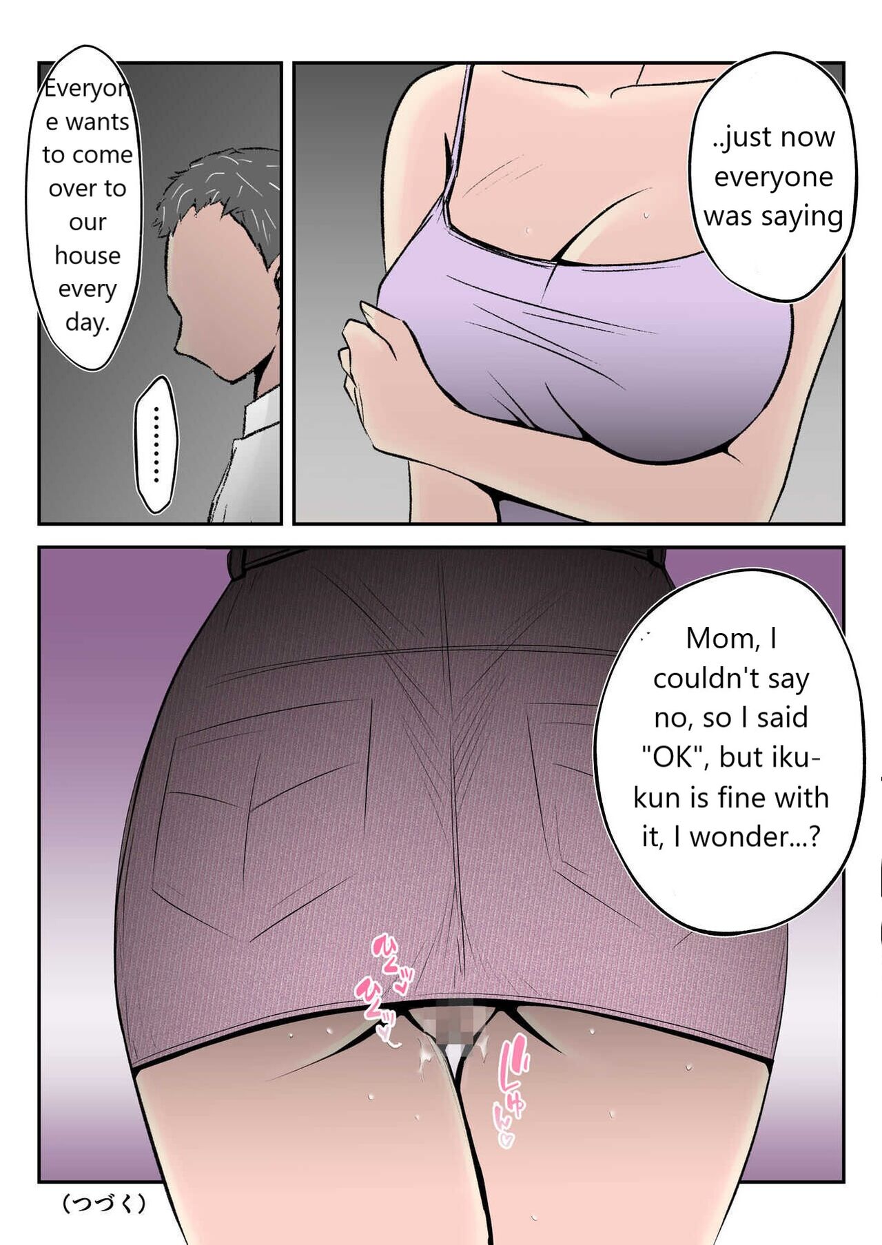 Haha wa Koshite Musuko ga Nozoki Miru Mae de Aku Tachi no Sukebe Yakko ni Ochita page 80