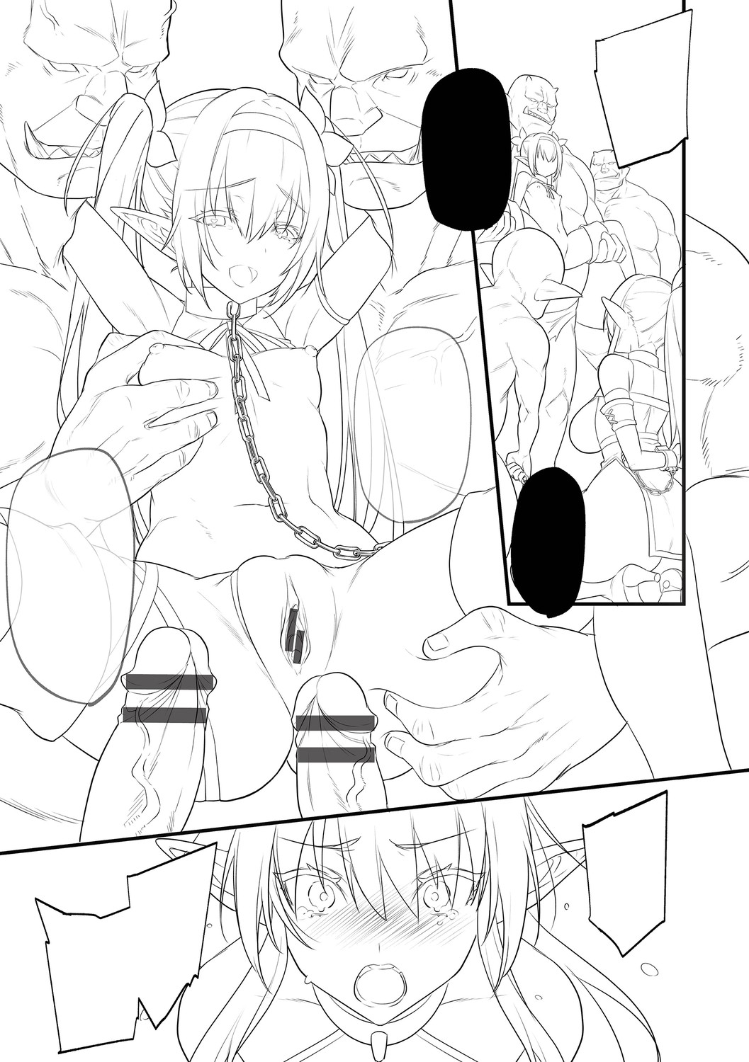 Haiboku Elf ~Orc no Kyousei Acme Choukyou~ page 133