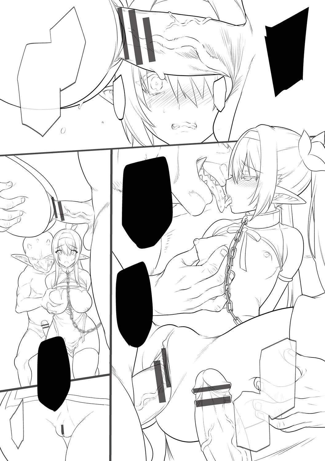 Haiboku Elf ~Orc no Kyousei Acme Choukyou~ page 135