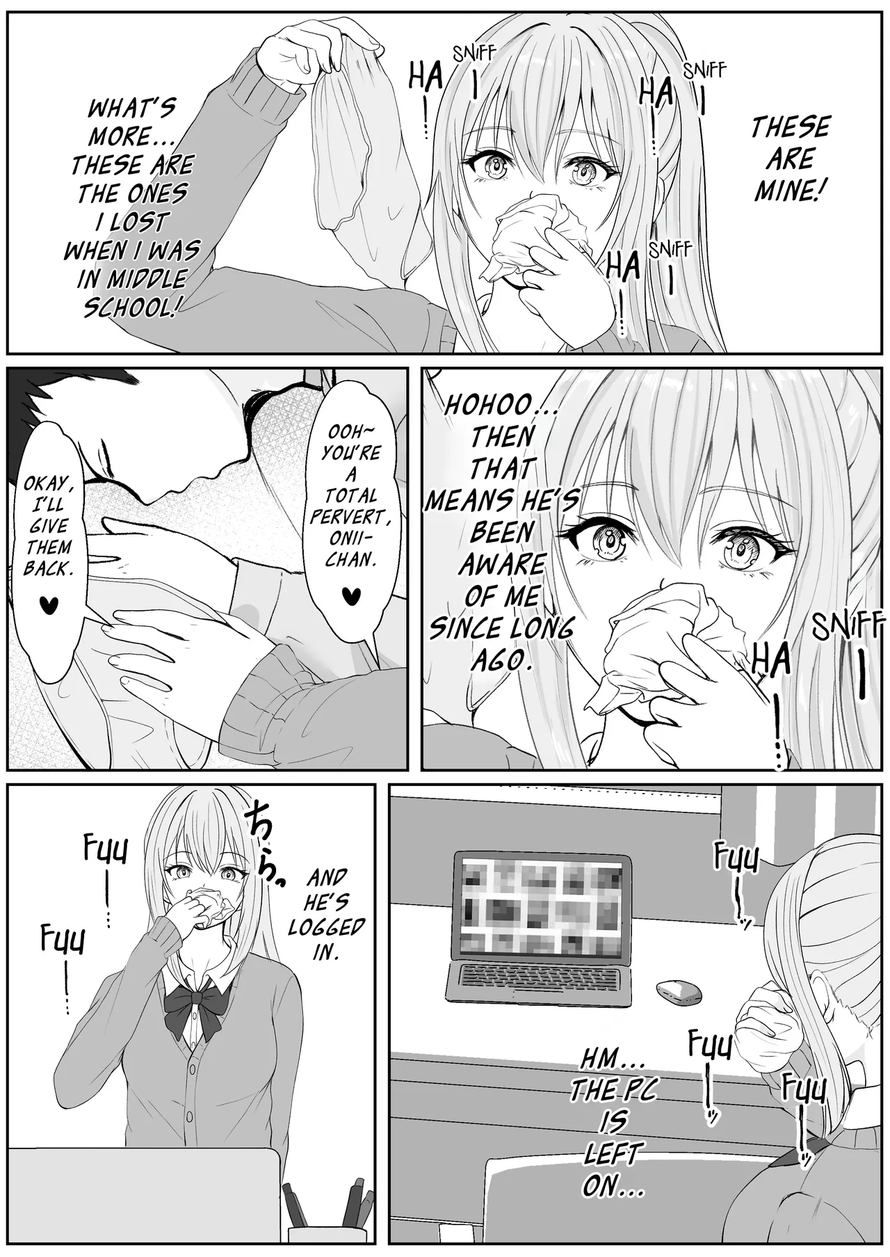 Half Gimai to no Amai Nichijou to Noumitsu Sex 3 page 5